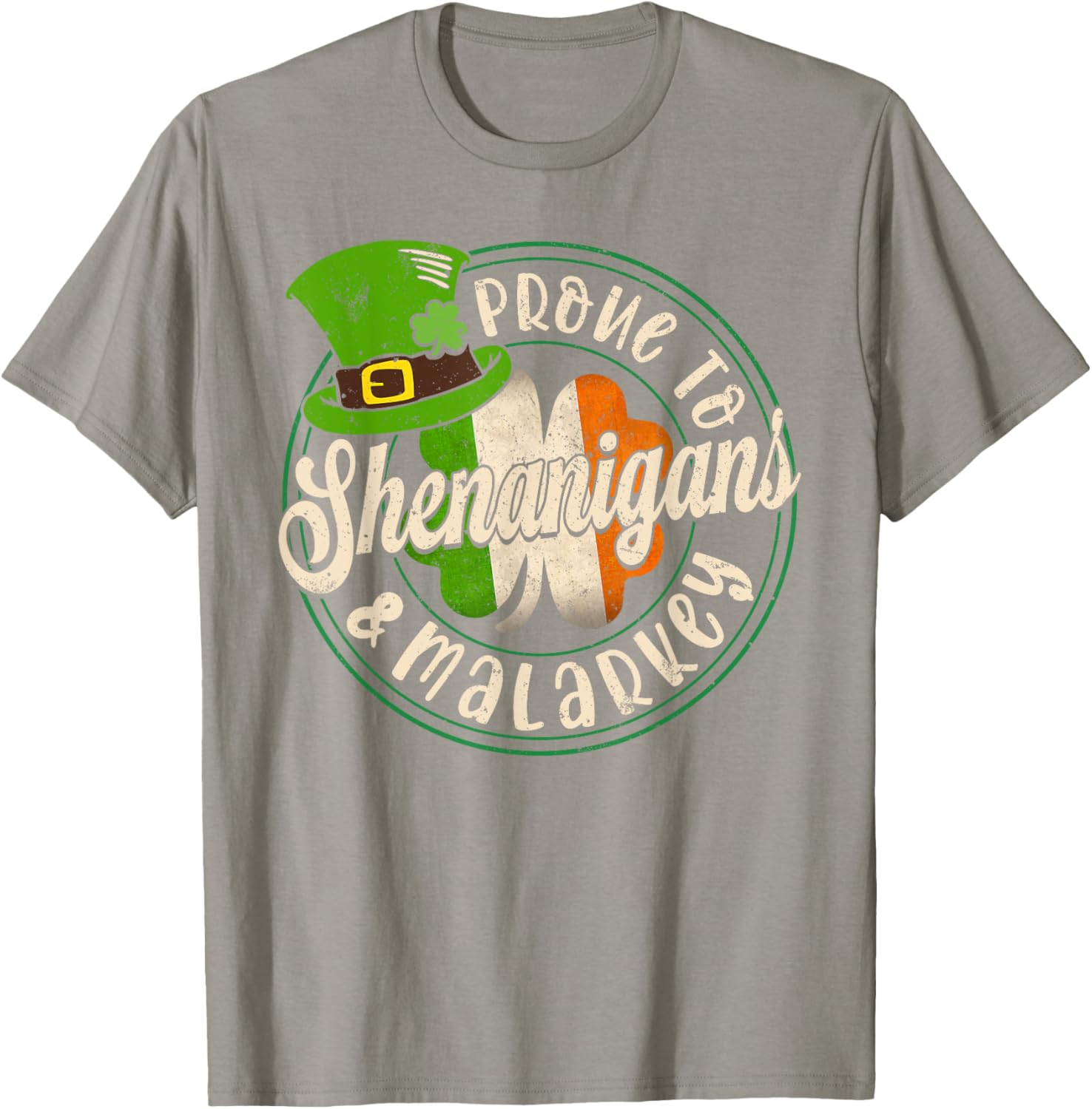 Prone to Shenanigans Fun St Patrick's Day Clover T-Shirt for All Ages - 8
