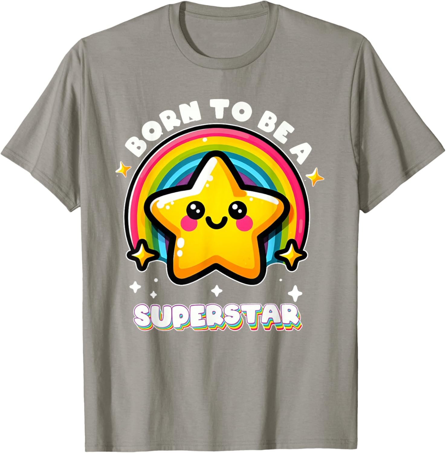Funny Rainbow Kawaii Star Kids T-Shirt I'm Going To Be A Superstar - 18