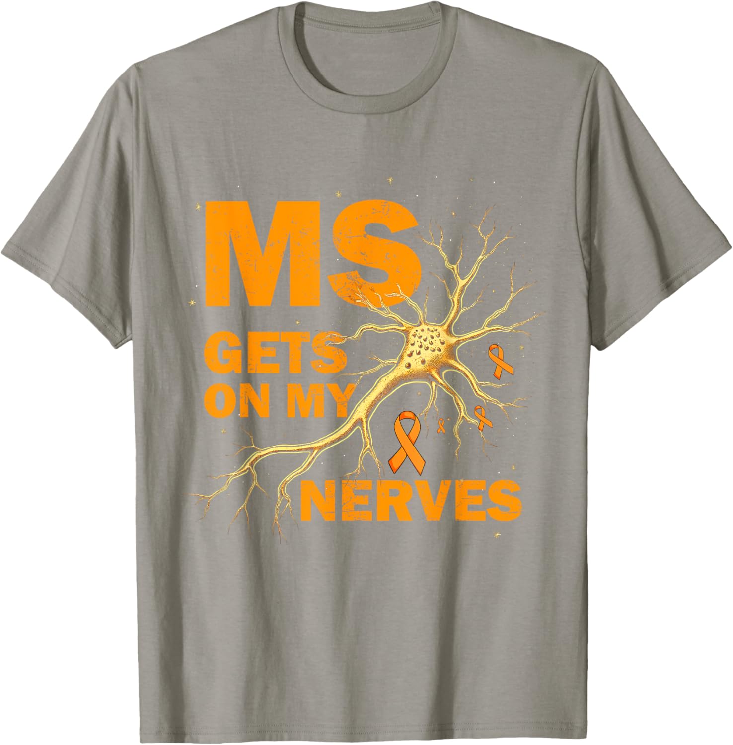 MS Awareness T-Shirt for Multiple Sclerosis Support - Cute & Comfy Design - 7