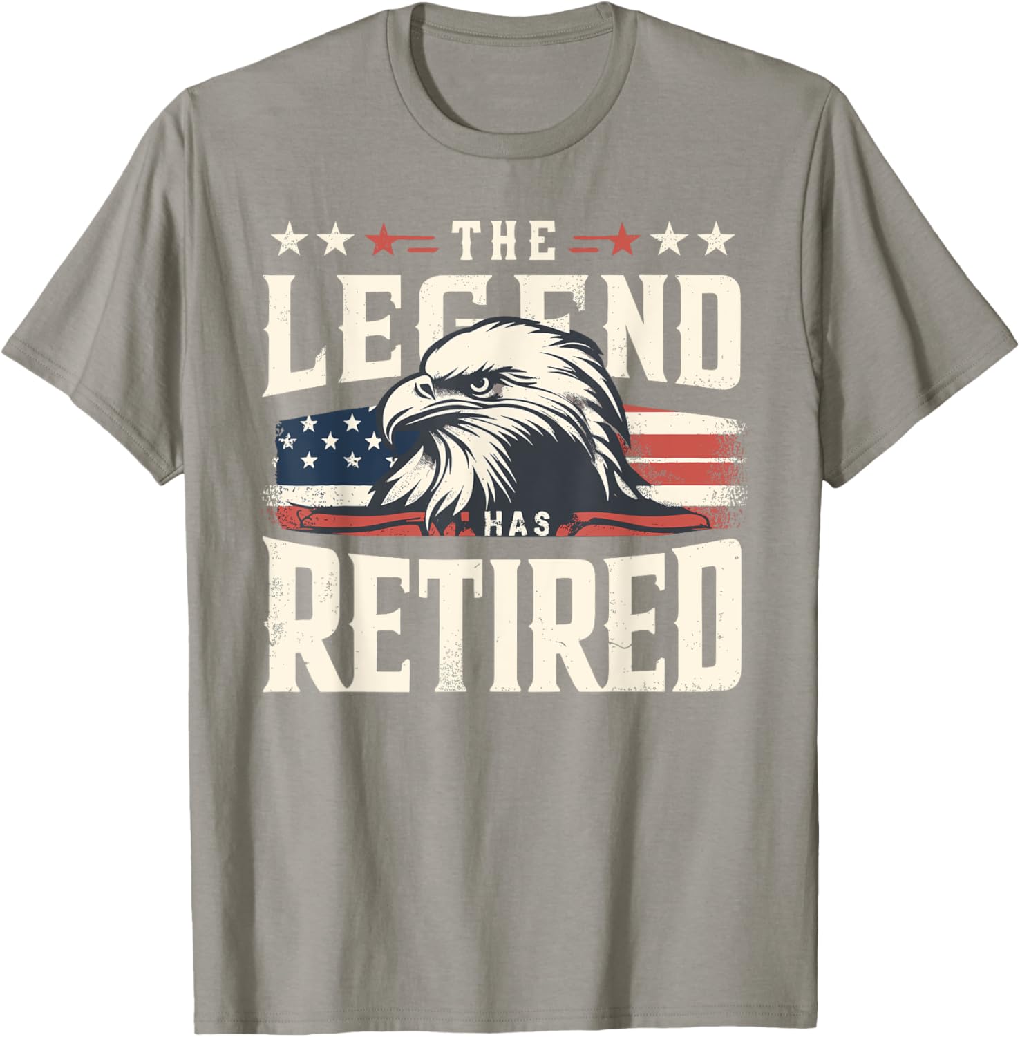 Retirement Eagle American Flag T-Shirt for Proud Veterans and Patriots - 22