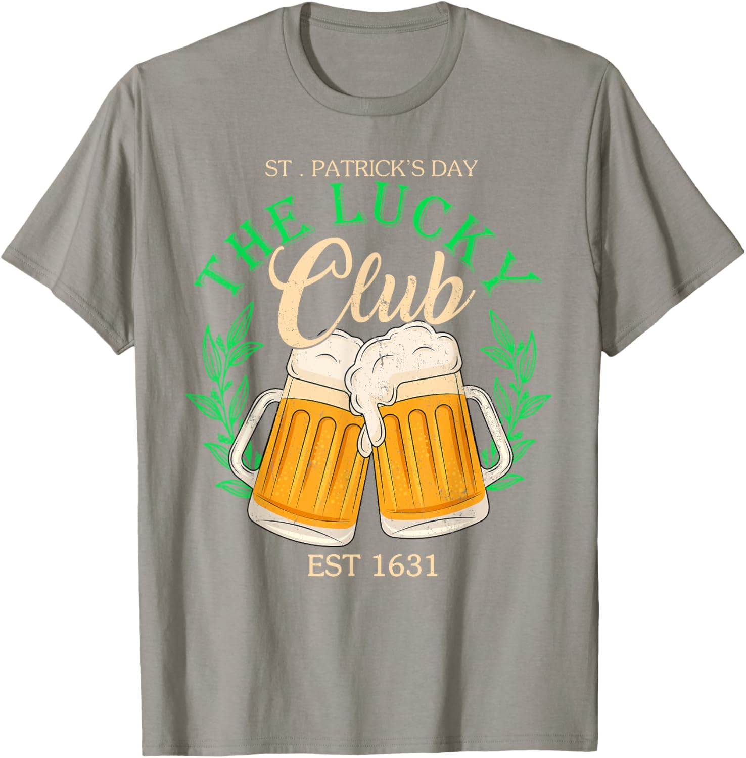 Lucky Club St. Patrick's Day Beer T-Shirt for Irish Group Fun - 9