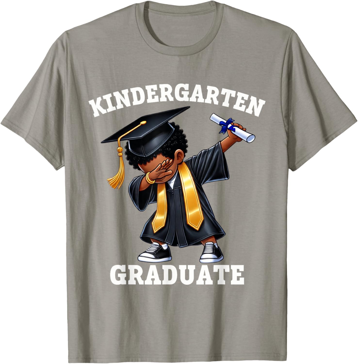 Dabbing Graduation Boys T-Shirt Class of 2025 Fun Kindergarten Wear - 8