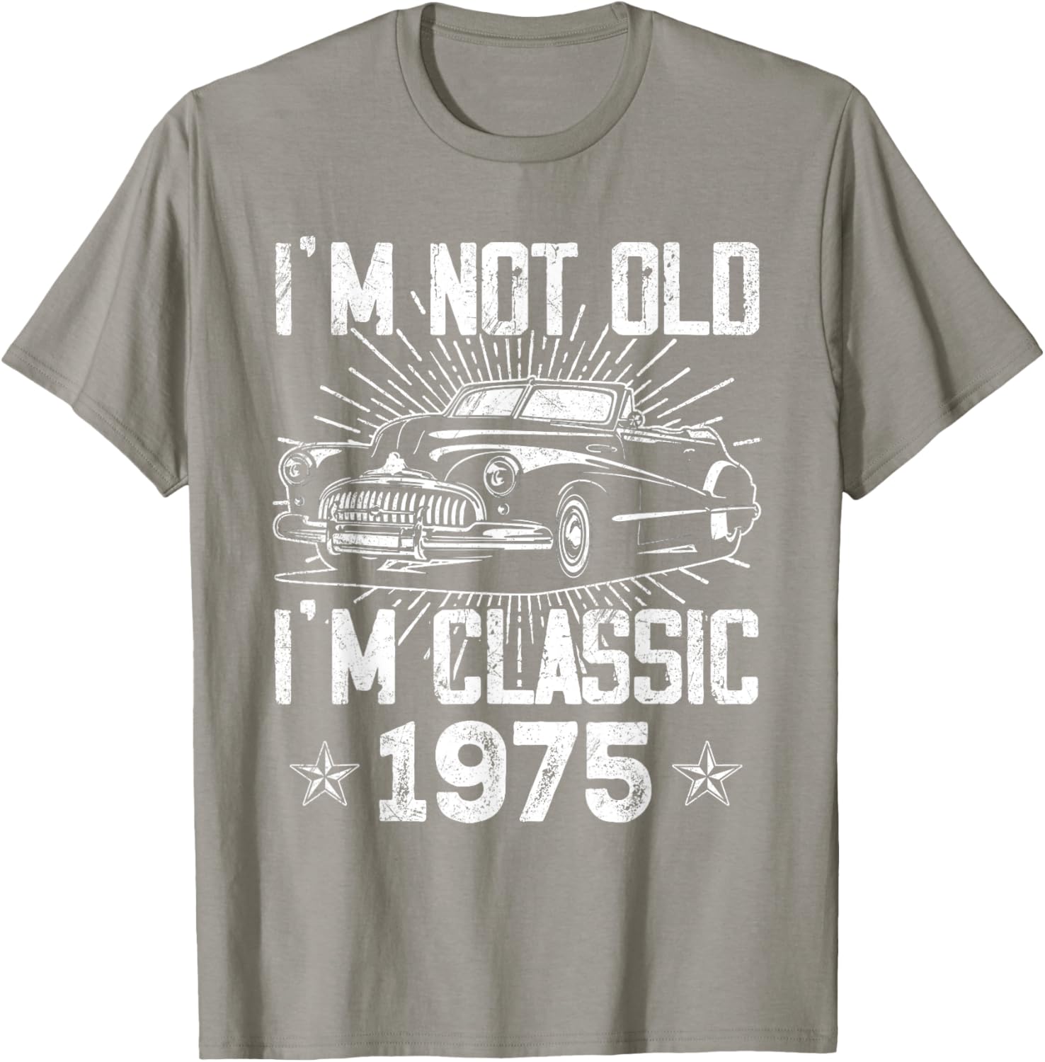 Vintage 1975 Classic Car T-Shirt for 50th Birthday Gifts for Men - 14