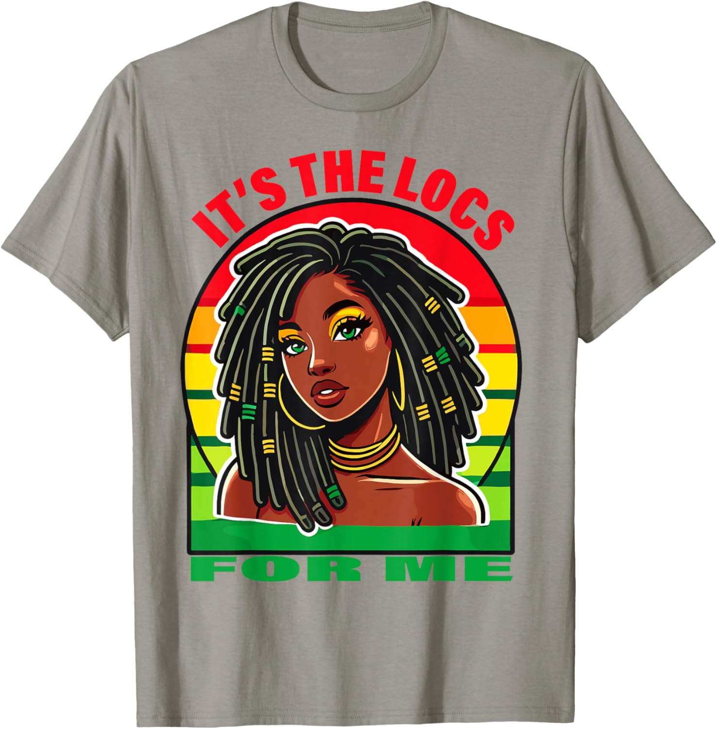 Stylish Dreadlocks Hair Design T-Shirt for Black Women – It's the Locs for Me - 5