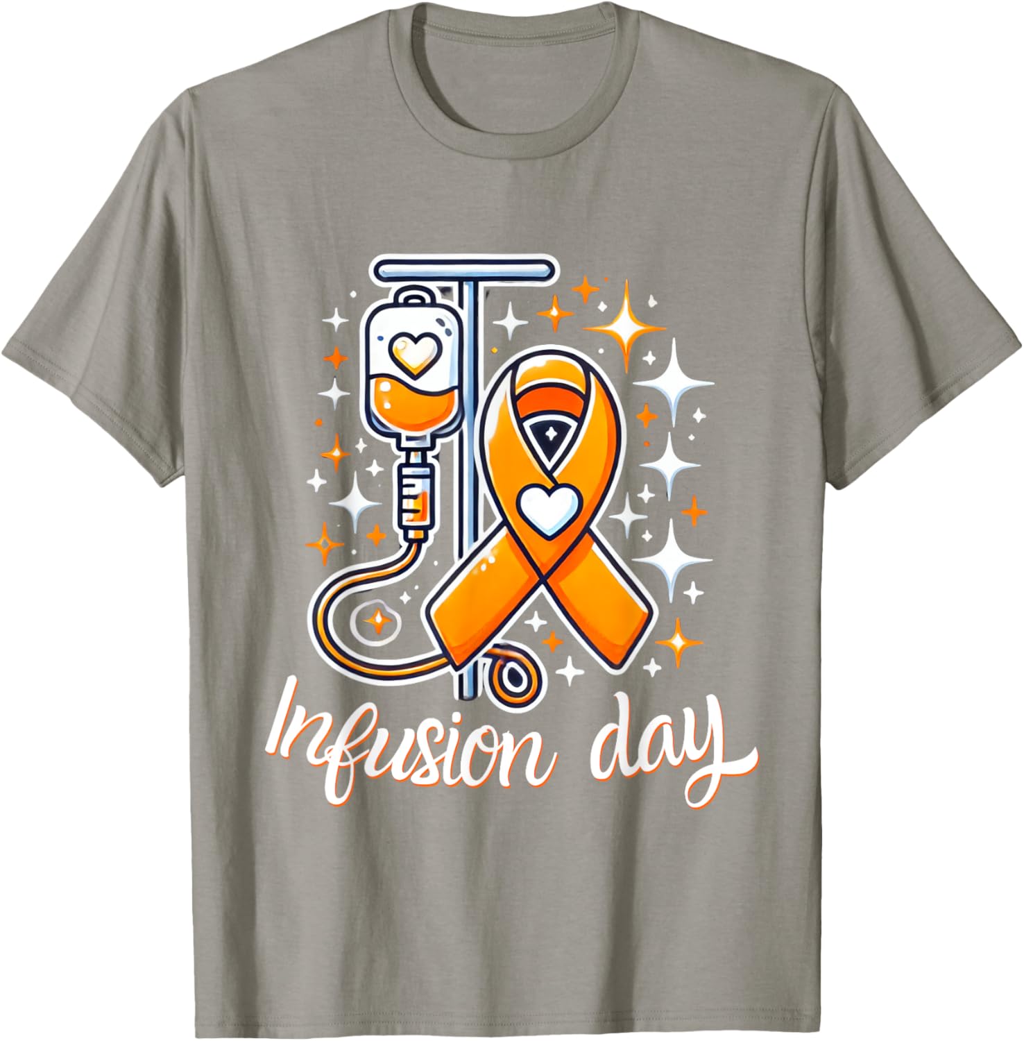 MS Infusion Day Multiple Sclerosis Awareness Ribbon T-Shirt for Supporters - 1