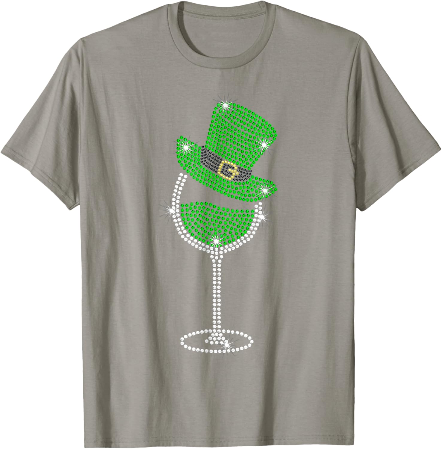St Patrick's Day Shamrock Wine T-Shirt for Men and Women Celebrate in Style - 10