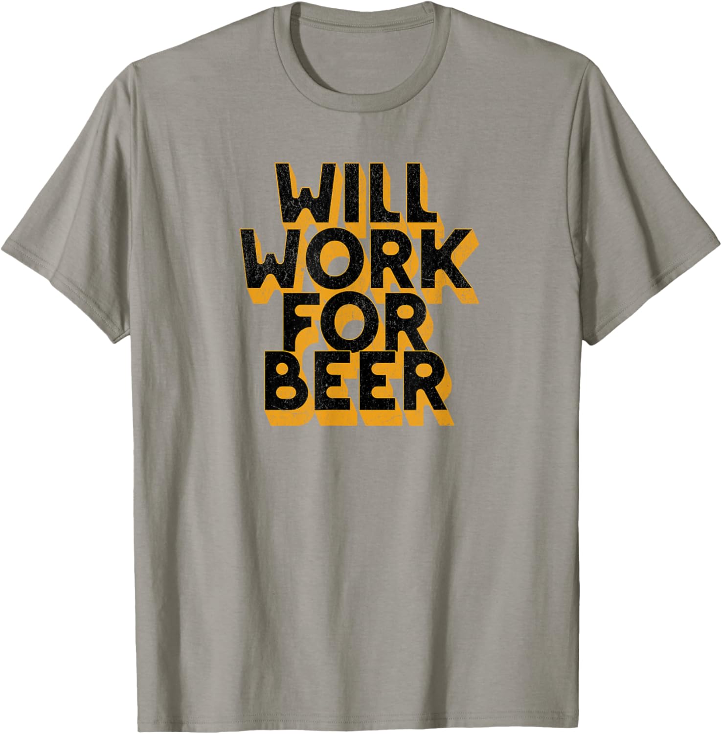 Will Work For Beer T-Shirt Funny Graphic Tee for Beer Lovers - 3