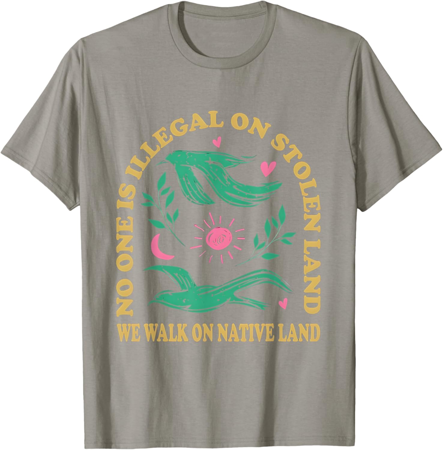 No One Is Illegal On Stolen Land Native American T-Shirt for All Ages - 22