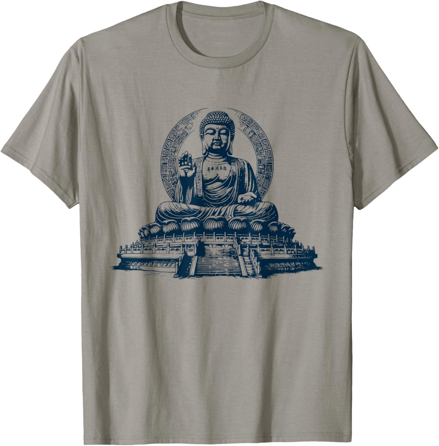 Tian Tan Buddha Graphic T-Shirt for Casual Style and Spiritual Vibes - 1