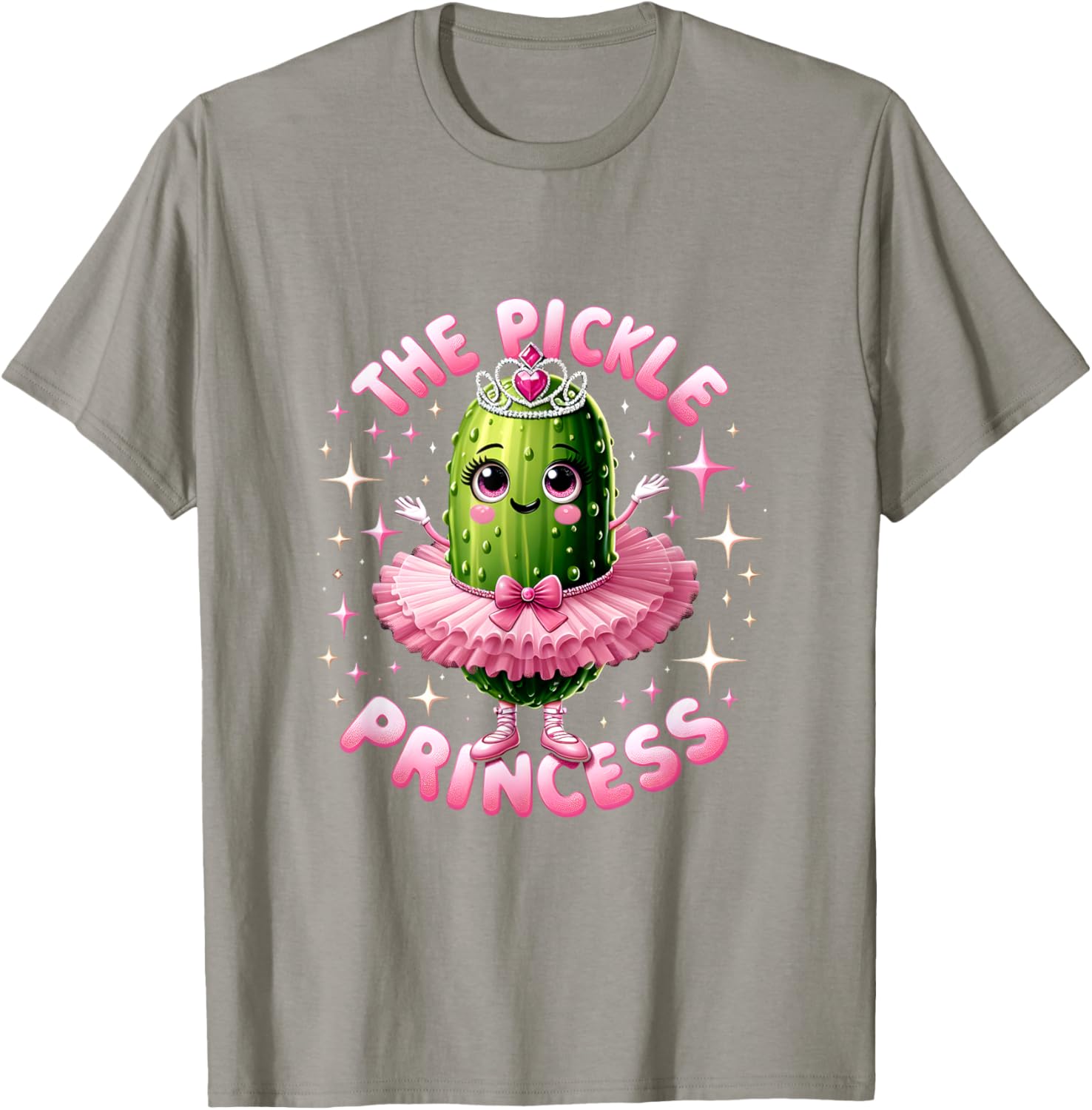 Cute Pickle Princess Ballet T-Shirt for Pickle Lovers and Dancers - 20