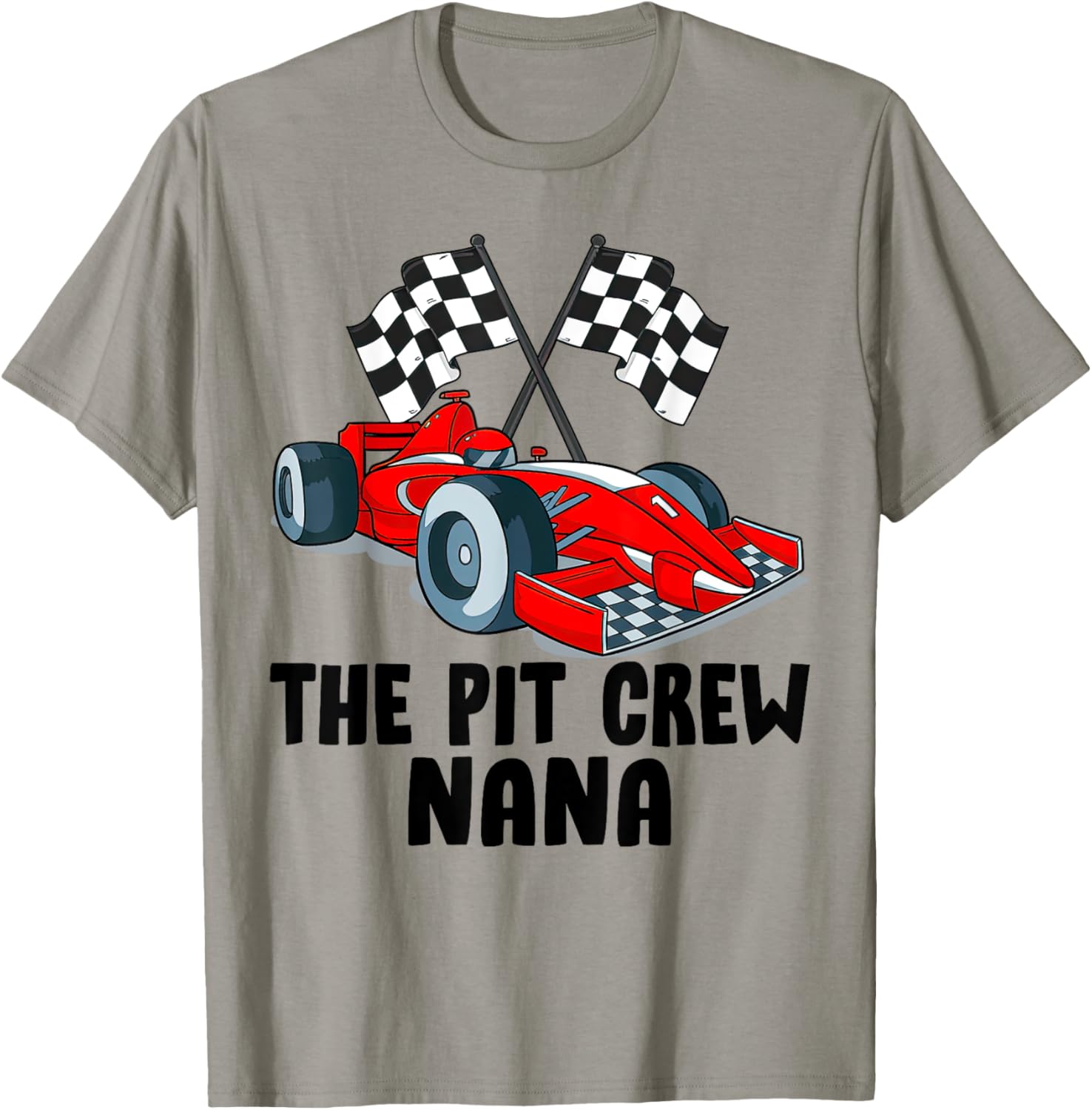 Nana Pit Crew Race Car Birthday Party Family T-Shirt for Racing Fans - 12