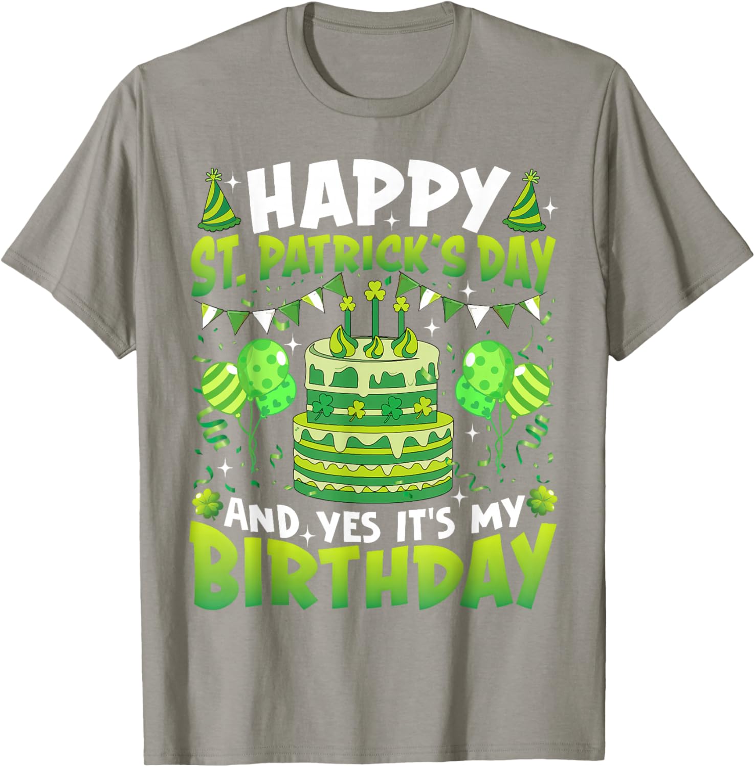 Happy St Patrick's Day Birthday T-Shirt for Kids and Adults - 6