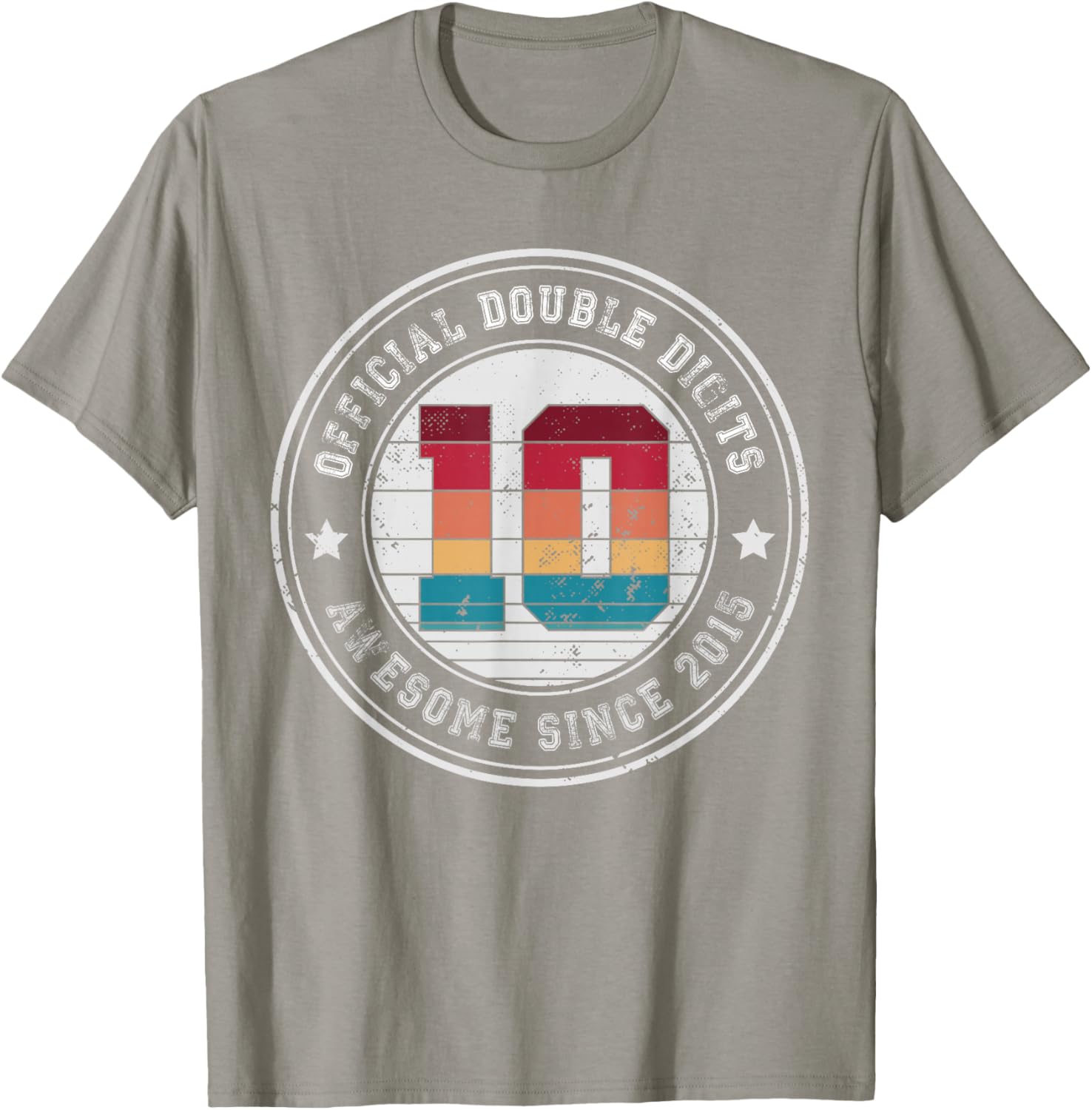 Celebrate 10th Birthday with Fun Ten Years Old Double Digits T-Shirt - 10