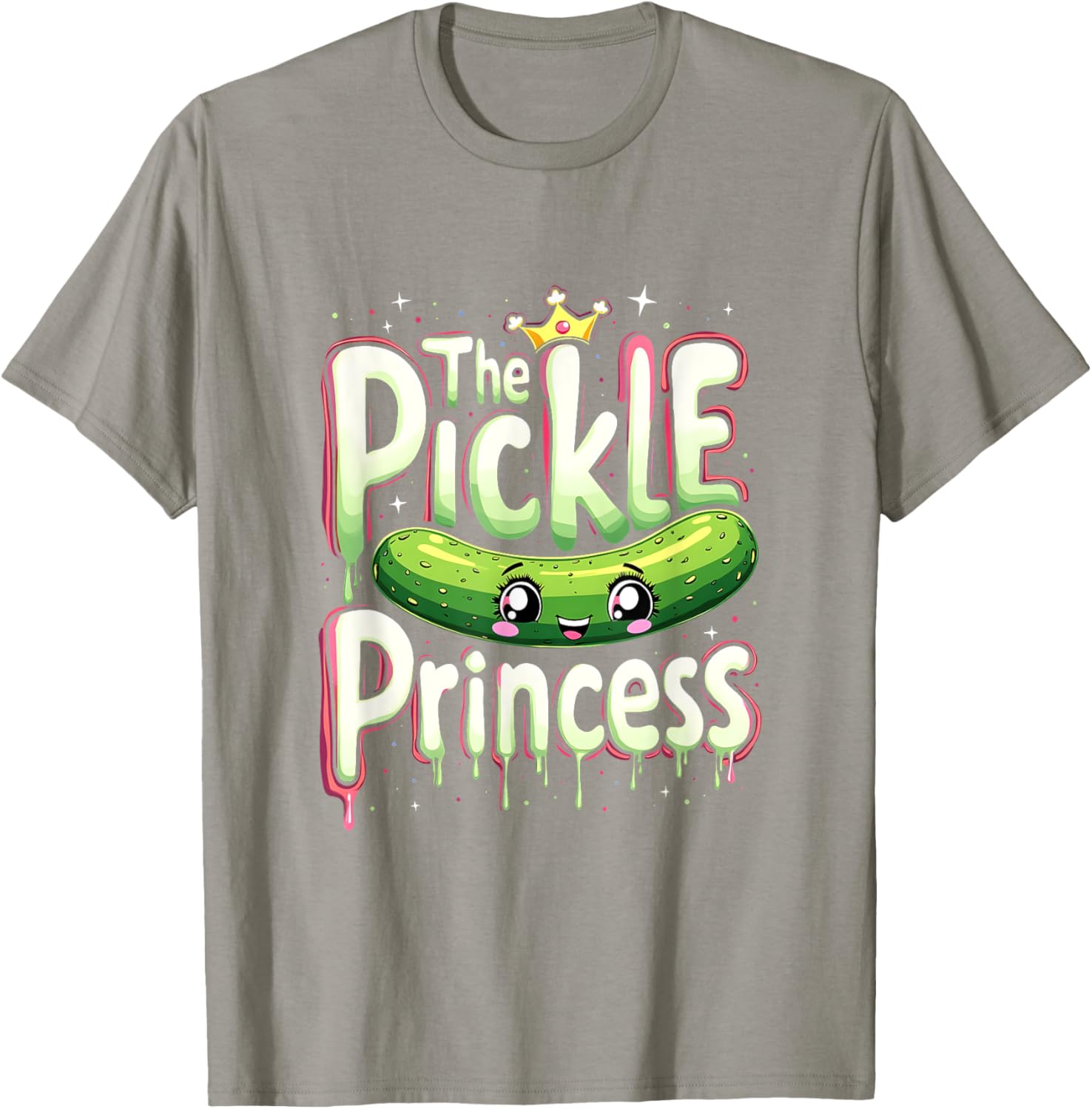 Cute Pickle Princess Ballet Fans T-Shirt for Pickle Lovers and Dancers - 5