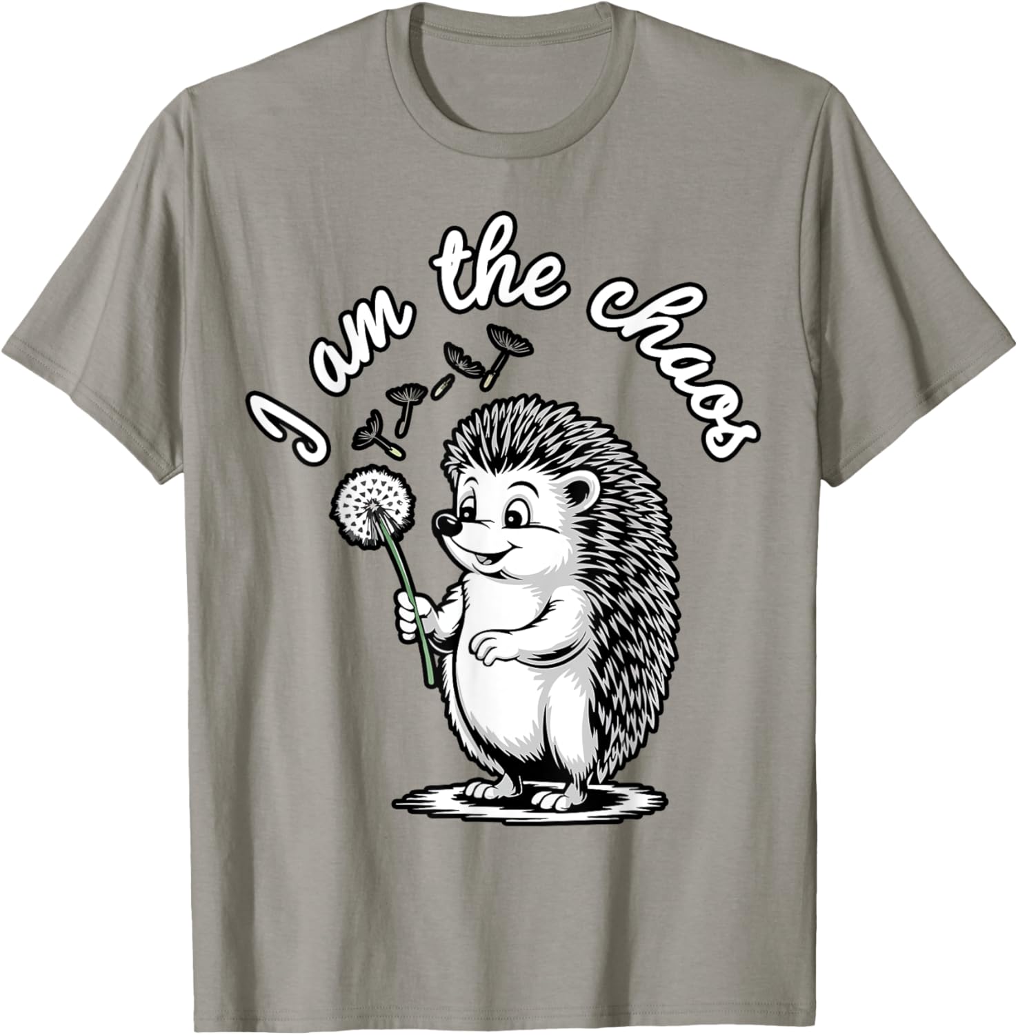 Funny Hedgehog Dandelion T-Shirt for Sarcastic Animal Lovers - 19