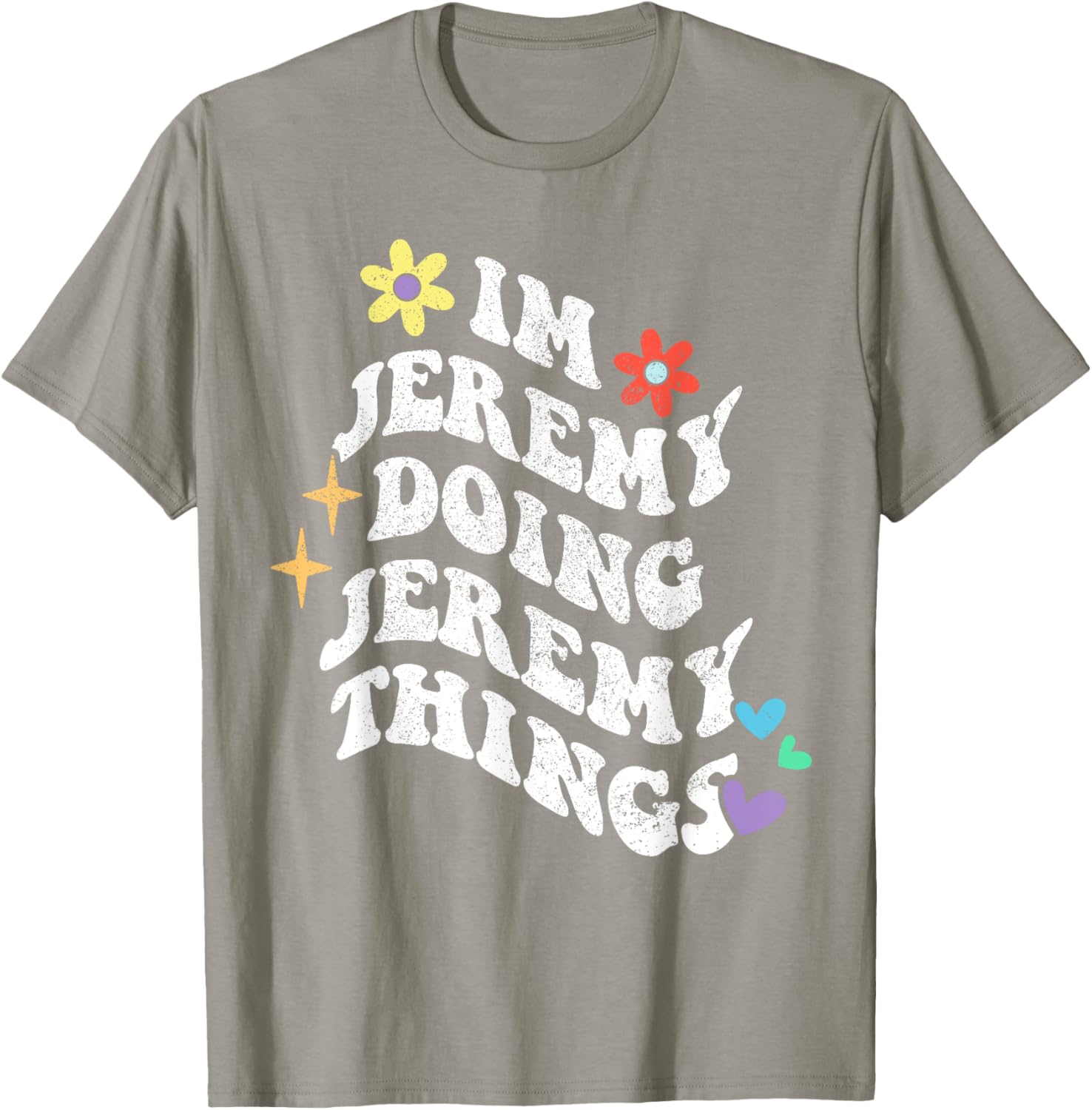 Funny Retro Groovy Jeremy Doing Things T-Shirt for Moms and Gifts - 14