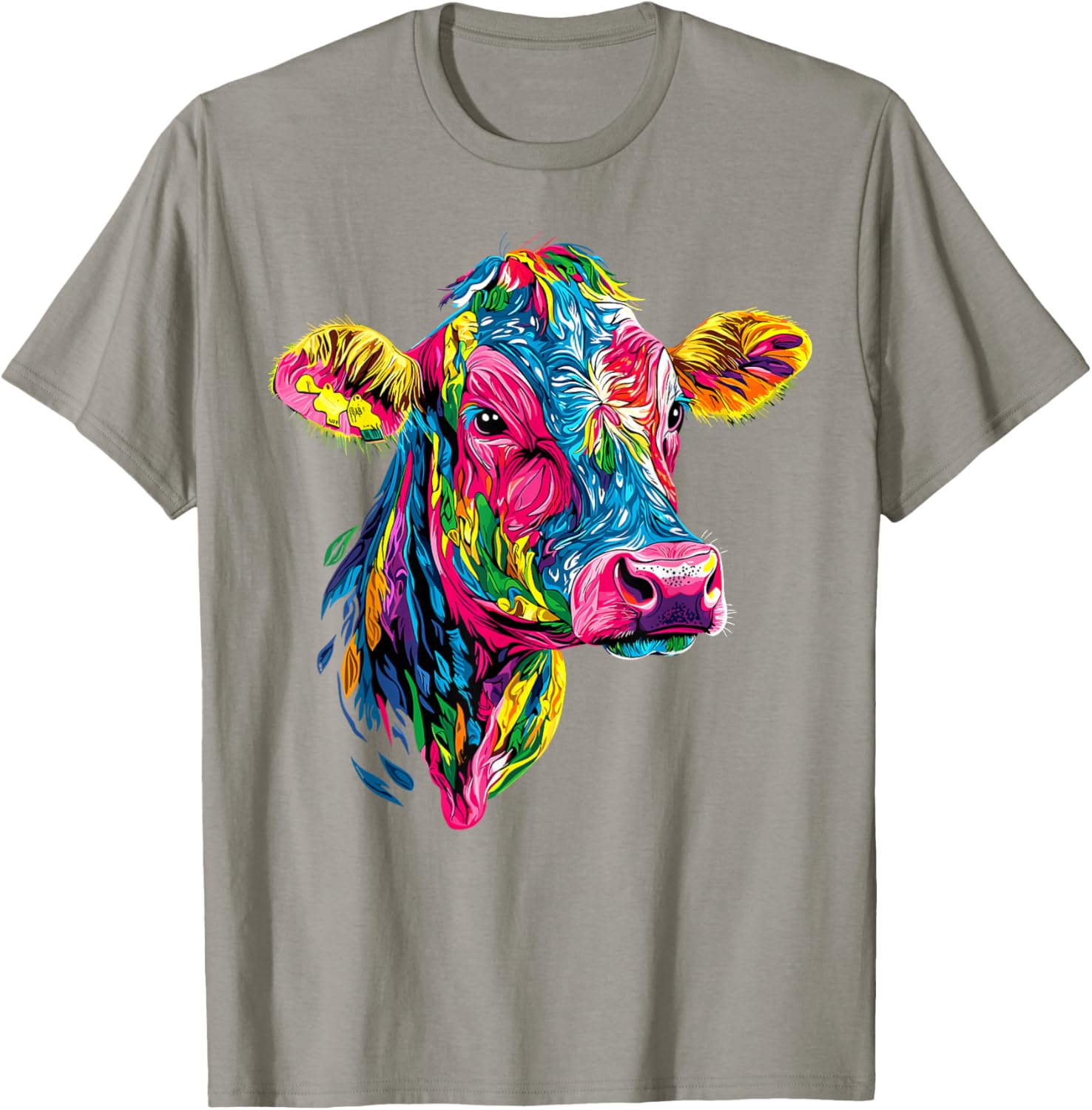 Cute Vegan Cow T-Shirt for Cattle Farmers - Adorable Farm Apparel - 2