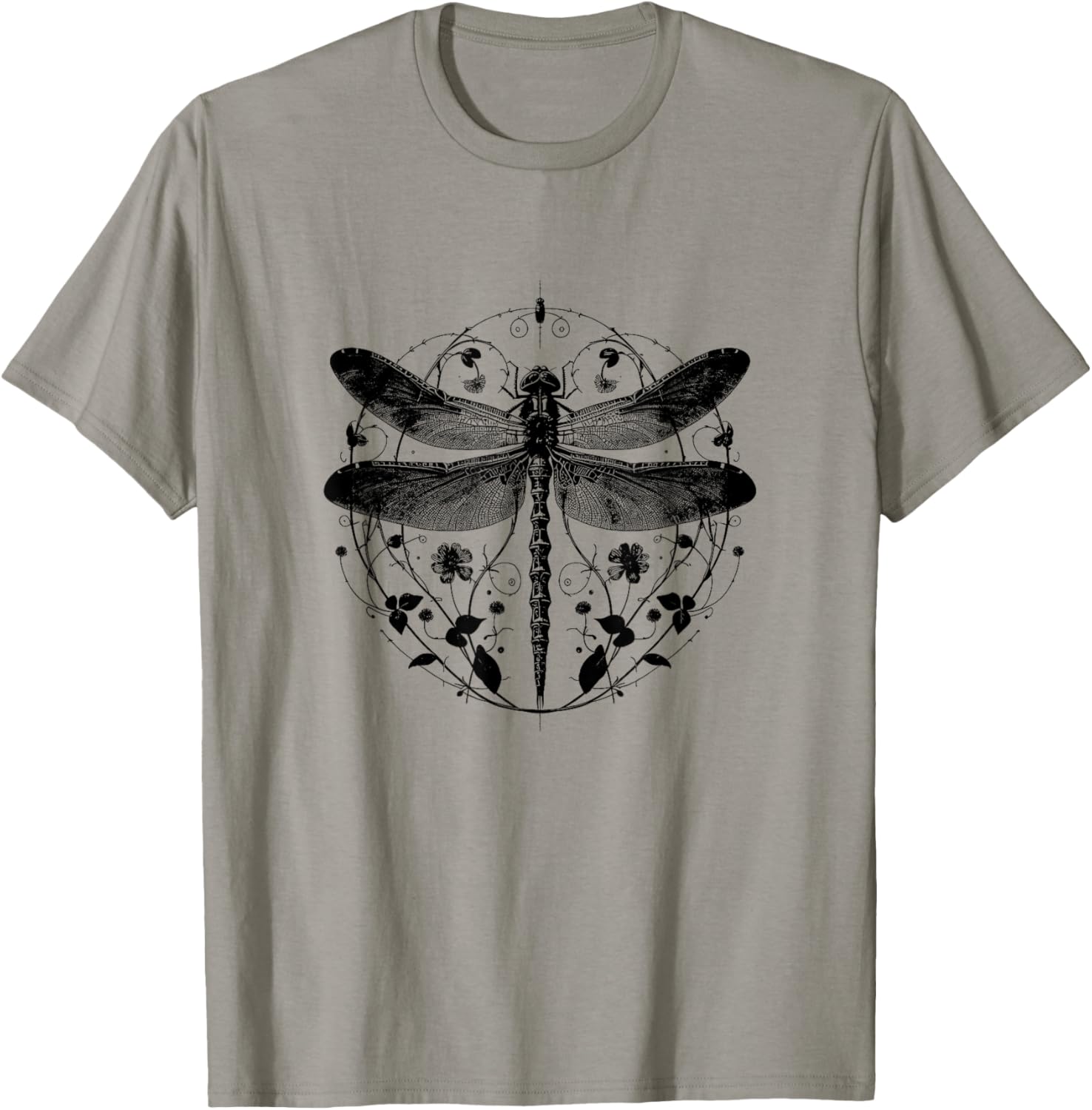 Cute Casual Summer Dragonfly Print T-Shirt for Stylish Comfort - 7