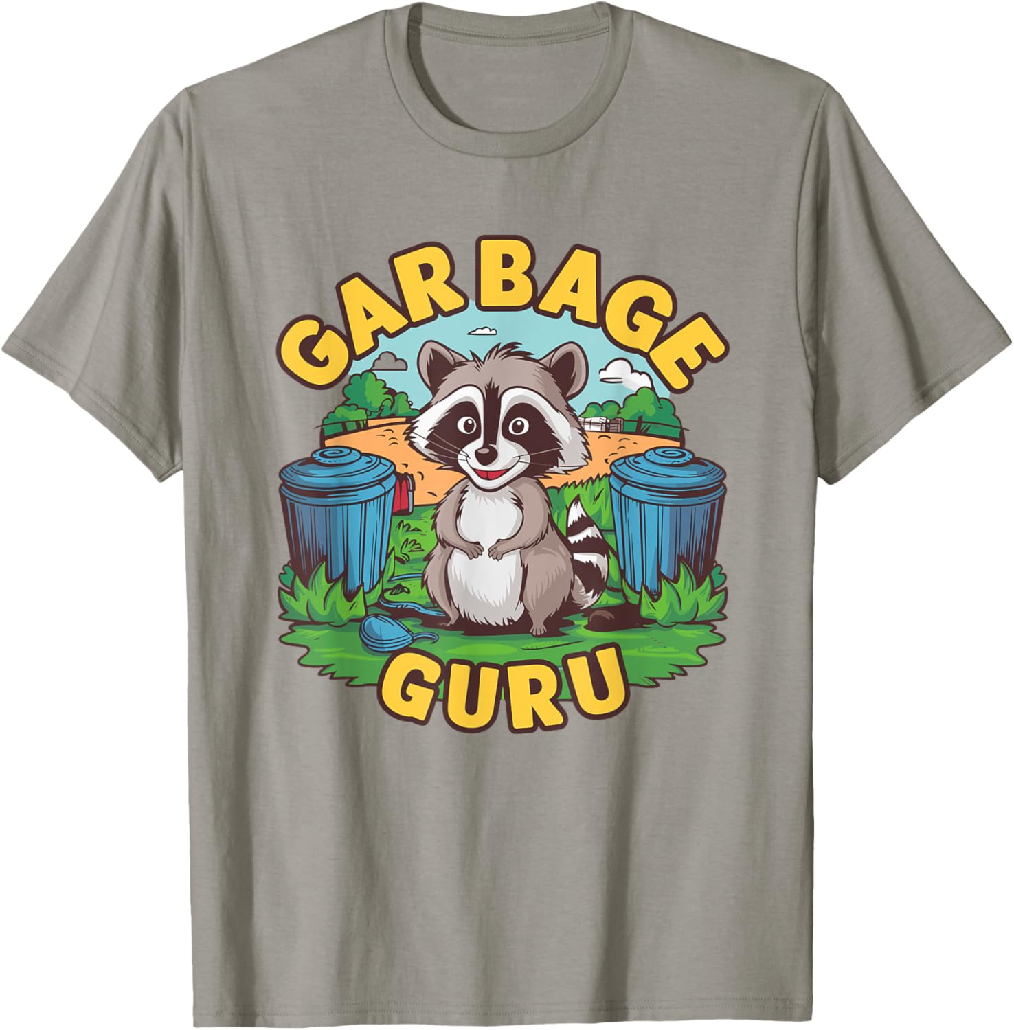 Playful Trash Panda T-Shirt for Raccoon Lovers - Funny Garbage Guru Design - 1
