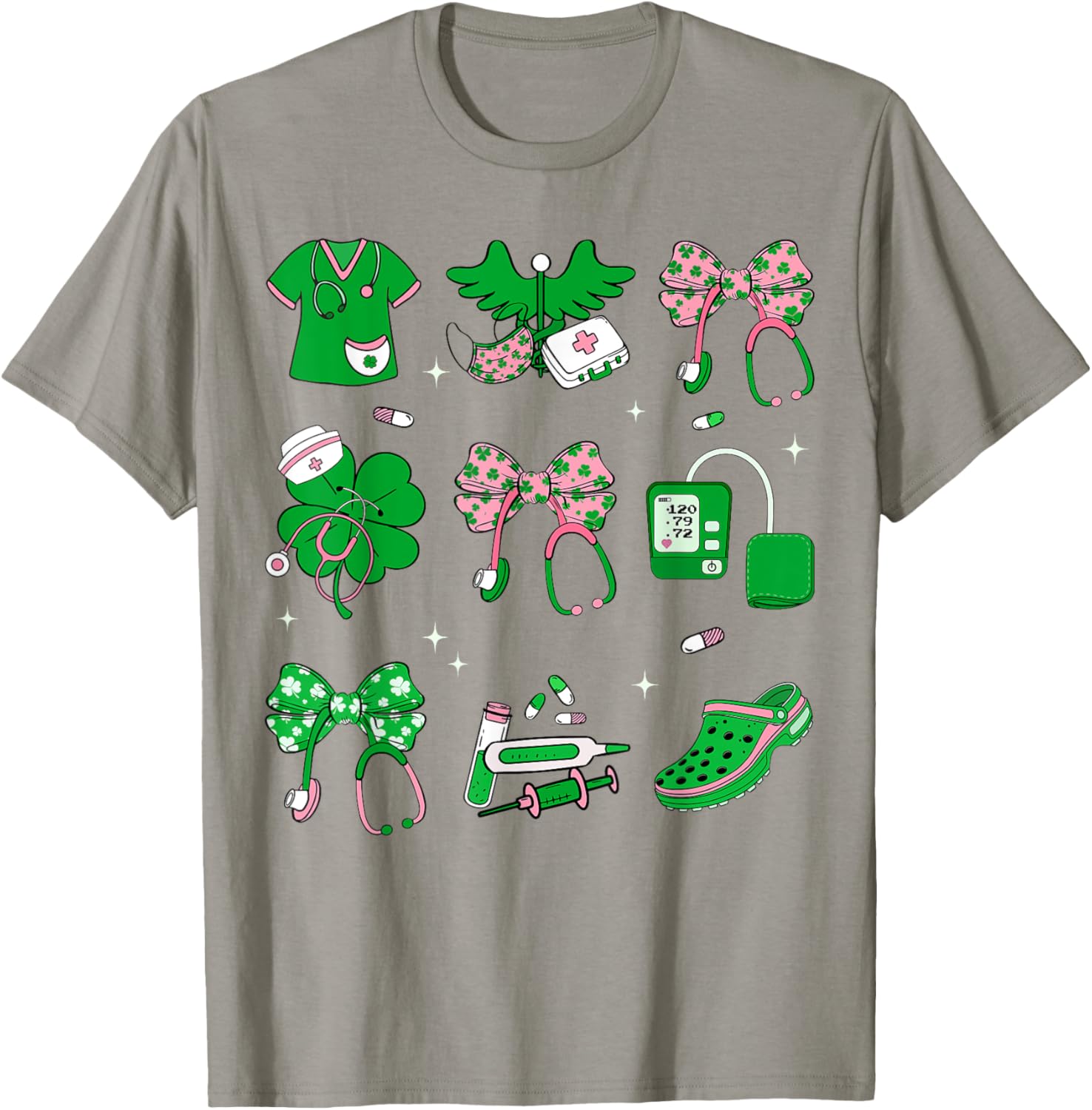 Lucky Shamrock Nurse T-Shirt for St. Patrick's Day Celebration - 3
