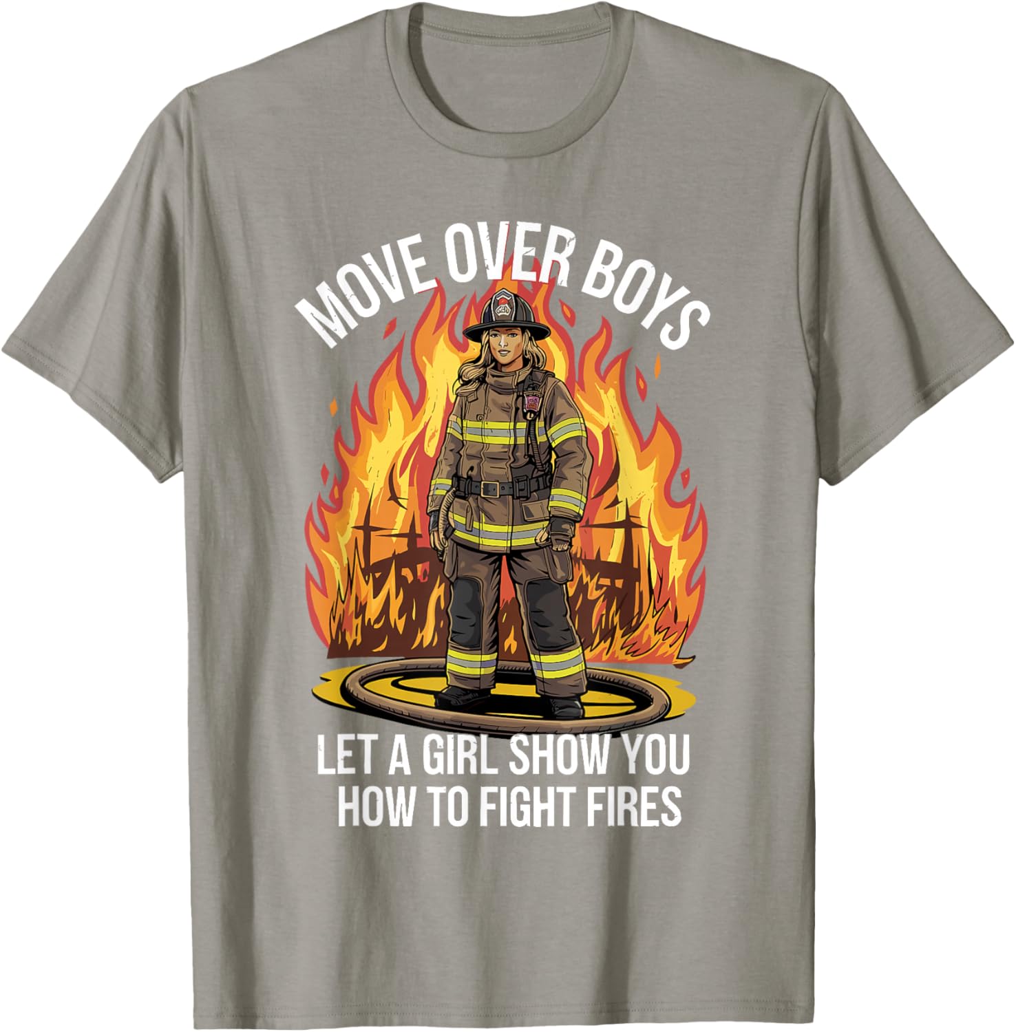 Stylish Firefighter T-Shirt for Women and Girls - Perfect Gift Idea - 6