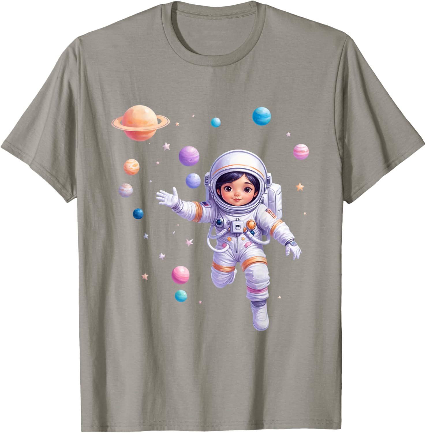 Cute Space Explorer T-Shirt for Future Astronaut Girls - Adorable Design - 6