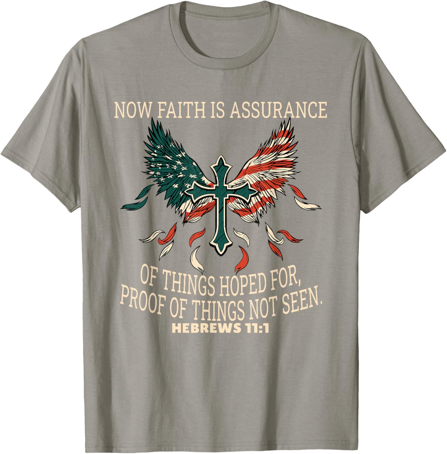 Hebrews 11:1 Faith T-Shirt Inspirational Scripture Apparel for All - 2