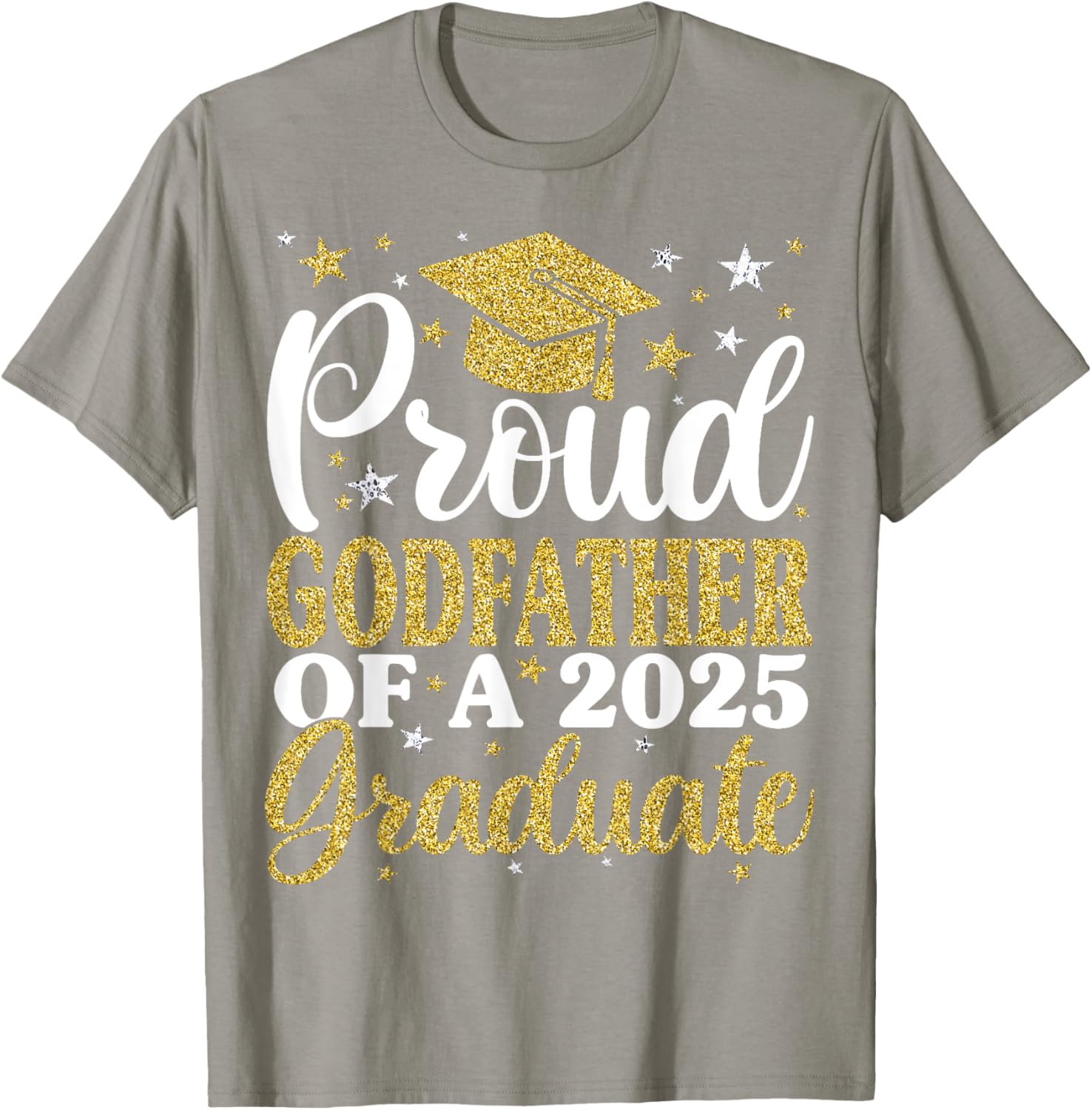 Proud Godfather of 2025 Graduate T-Shirt for Family Celebrations - 5