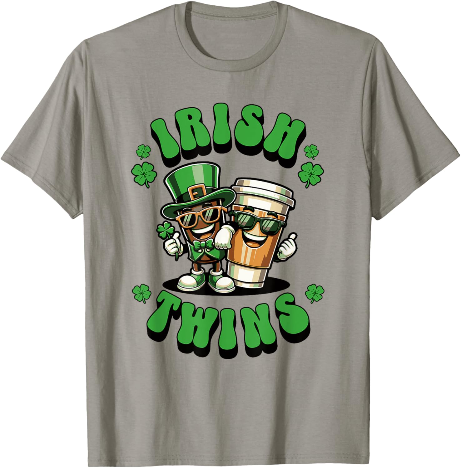 Funny Irish Twins Matching St. Patrick's Day T-Shirt for Kids - 18