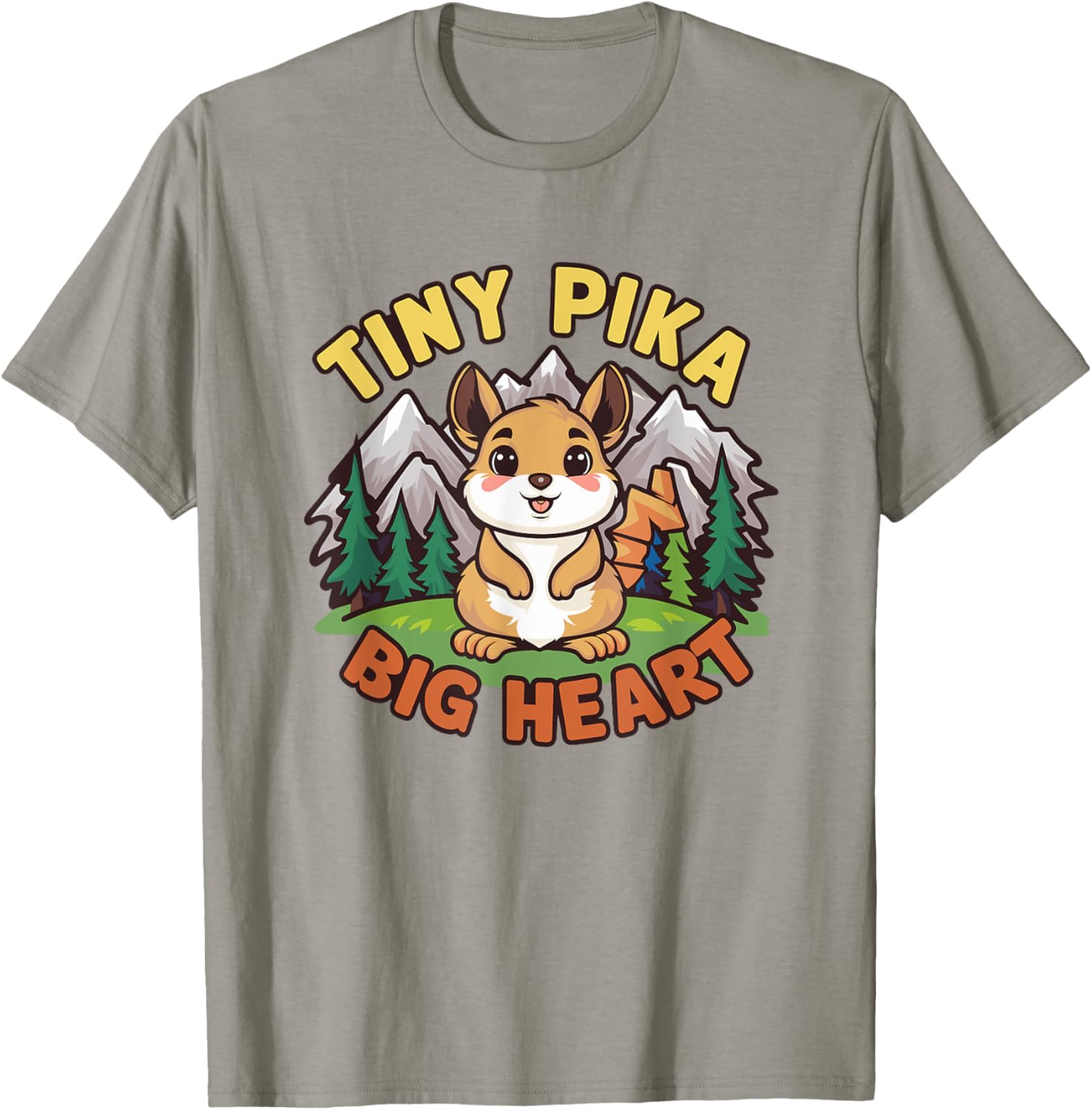 Playful Tiny Pika Big Heart T-Shirt for Animal Lovers and Adventurers - 2