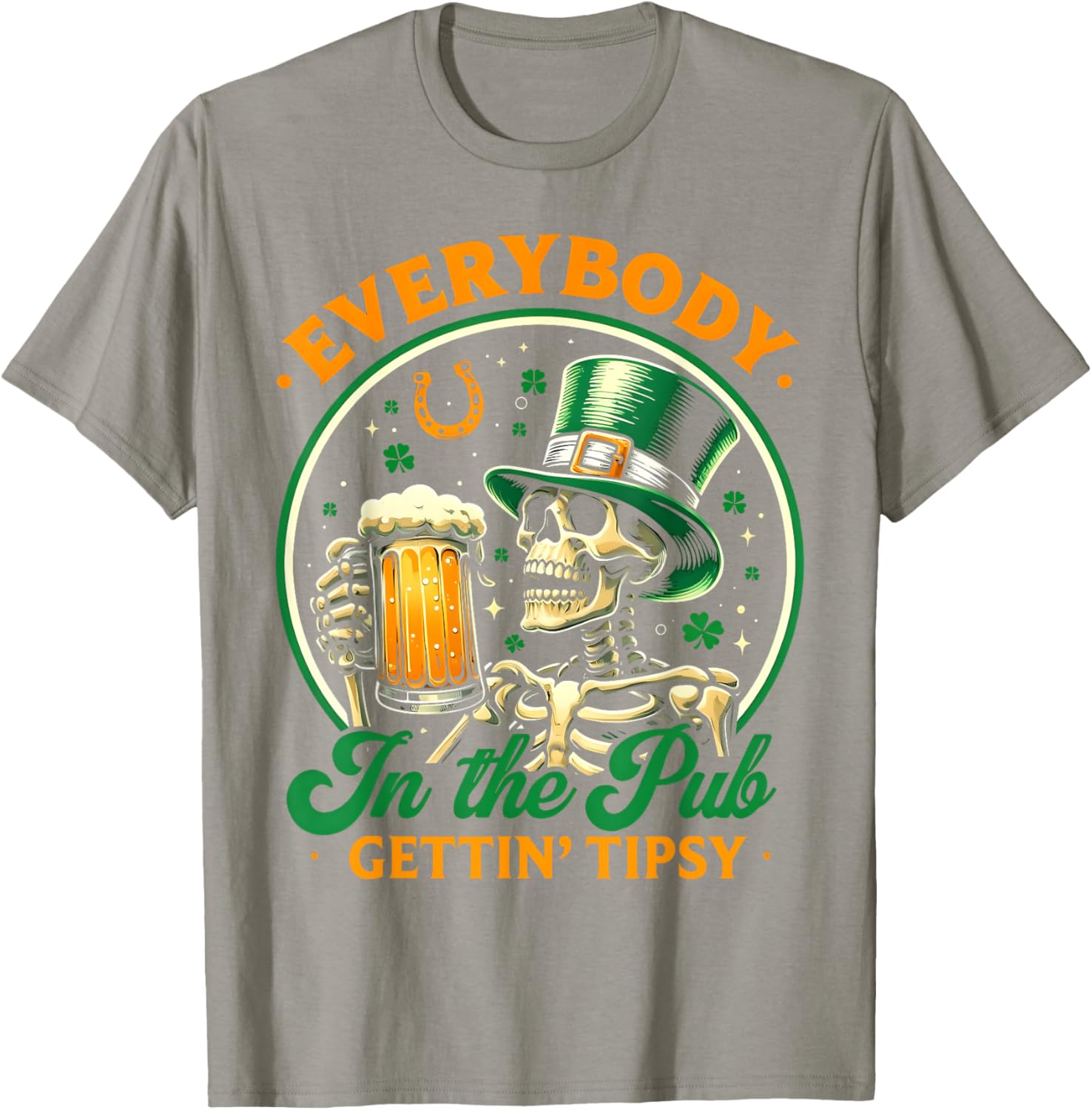 Tipsy St Patricks Day T-Shirt for Men and Women Celebrating at the Pub - 12