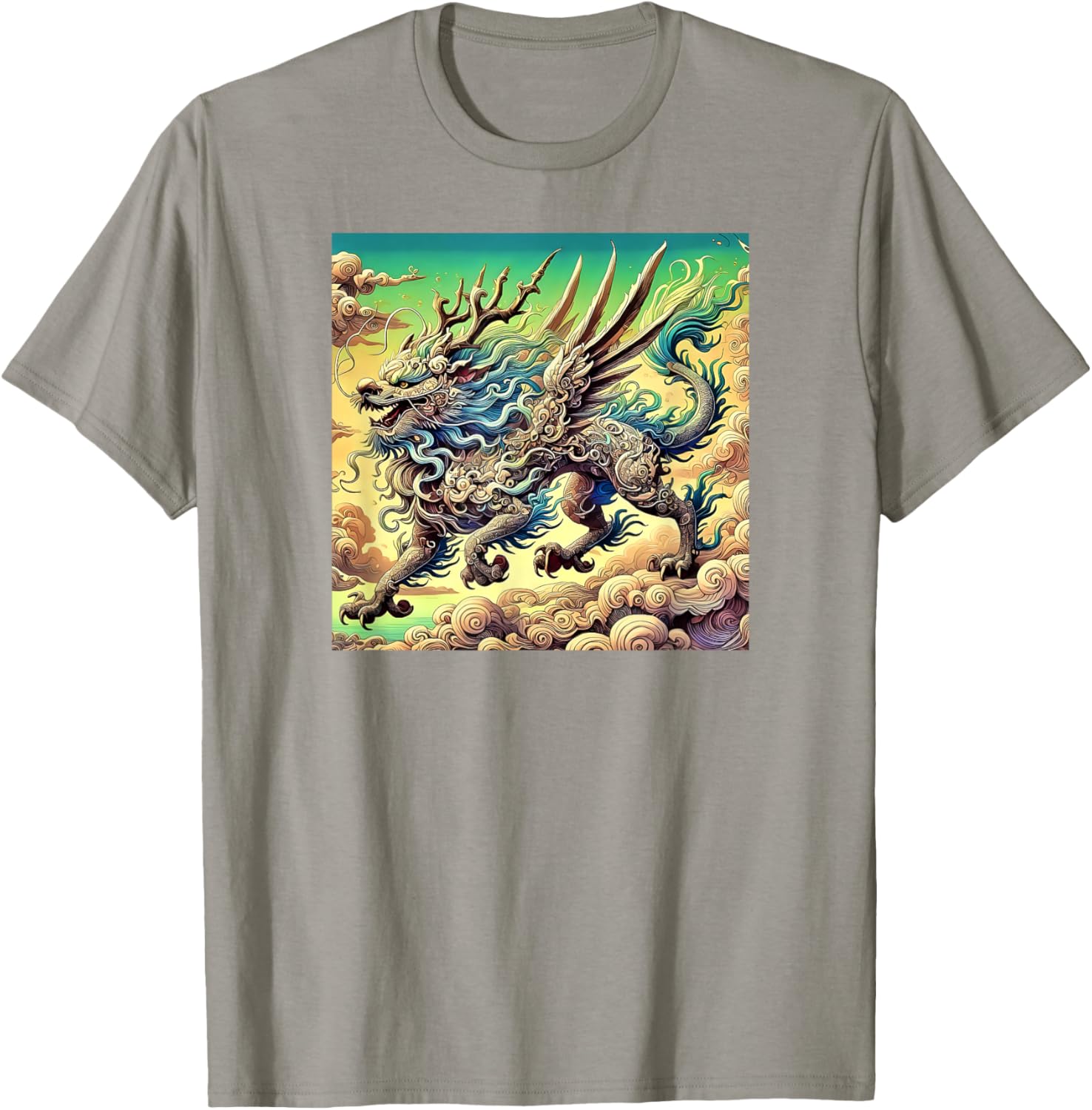 Legendary Qilin Dragon-Inspired T-Shirt for Unique Fashion Lovers - 16