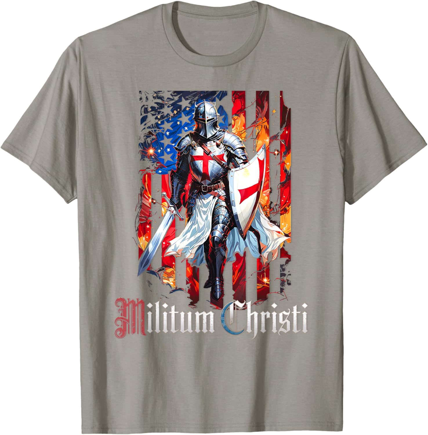 Catholic Knight Templar Crusader Cross T-Shirt for Faith and Style - 2