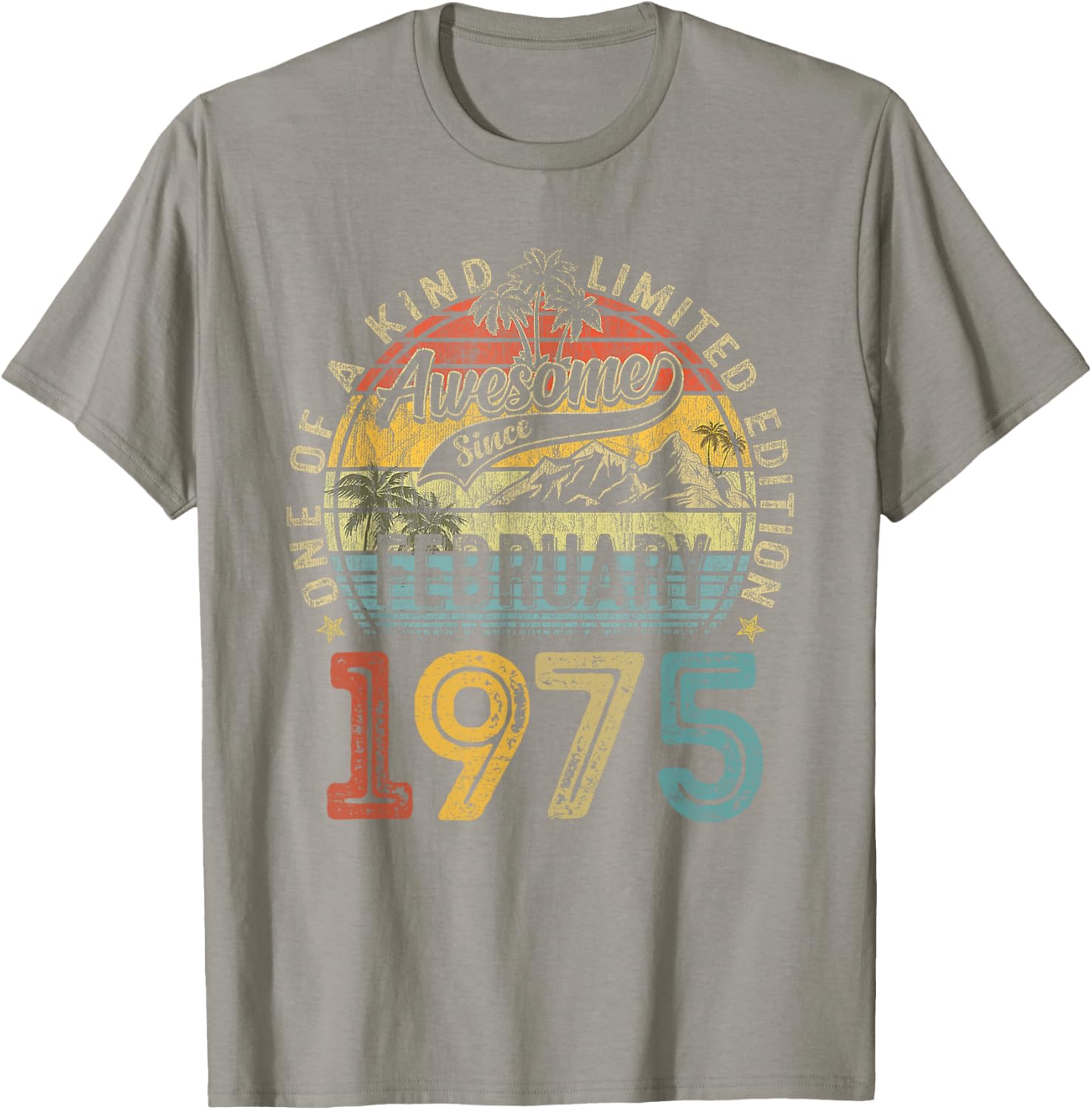 Funny Vintage 50th Birthday T-Shirt for Women - February 1975 Design - 7