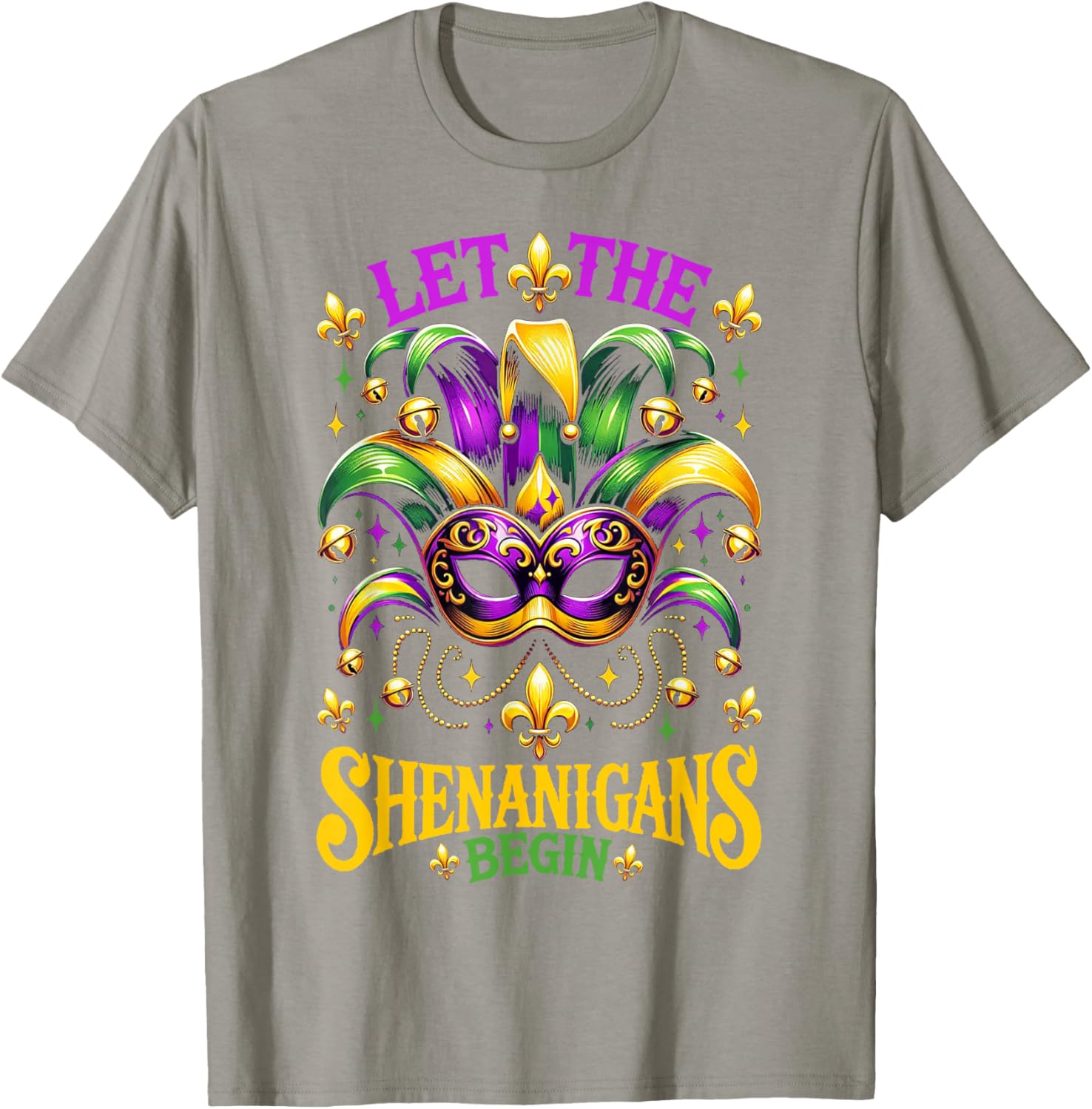 Let The Shenanigans Begin Mardi Gras T-Shirt for Kids and Adults - 2