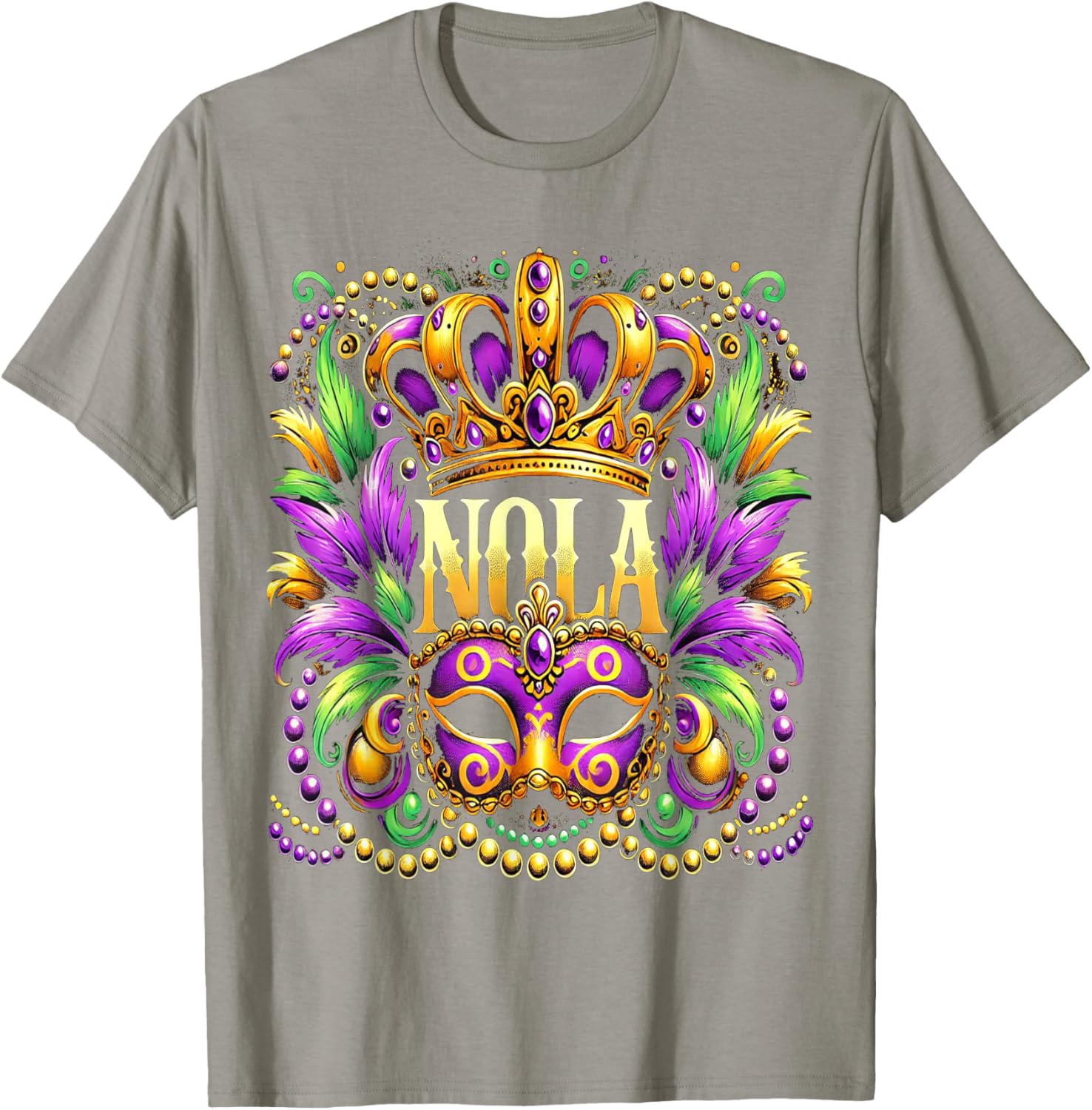 NOLA New Orleans Mardi Gras 2025 T-Shirt for Festive Fun and Style - 10