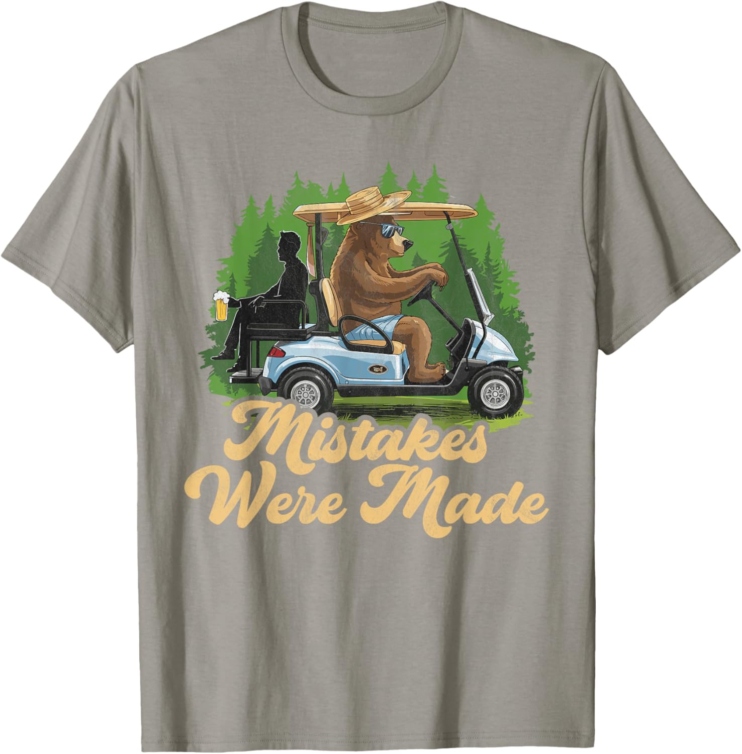 Funny Golf Cart Dad T-Shirt Mistakes Were Made Golfing Gift Apparel - 12
