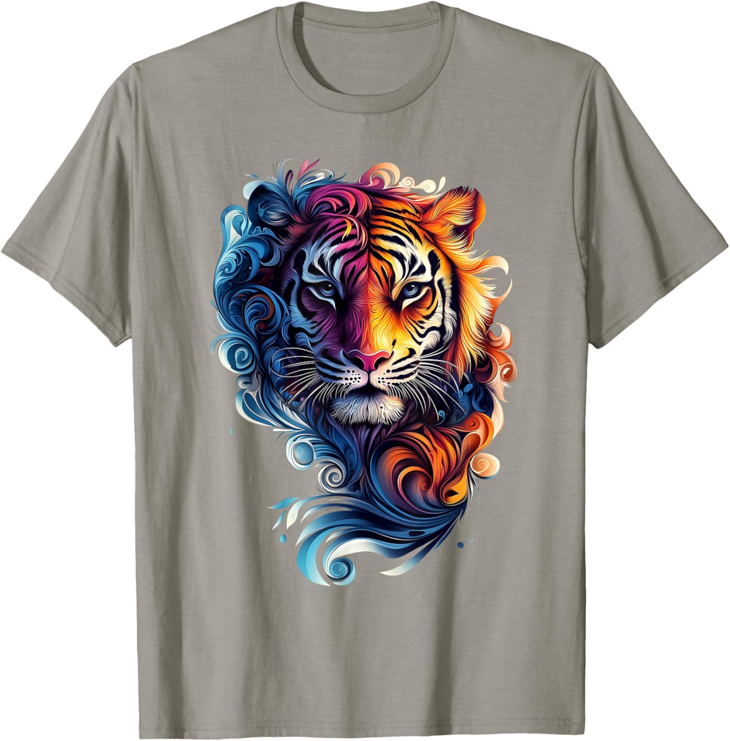 Colorful Tiger Wildlife T-Shirt for Nature Lovers - Stylish and Fun - 22