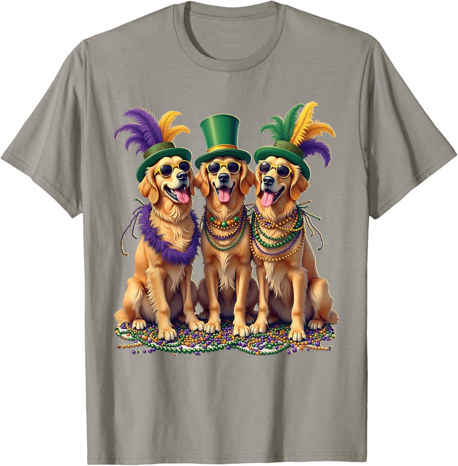 Festive Labrador Mardi Gras T-Shirt for Dog Lovers and Celebration Fans - 6
