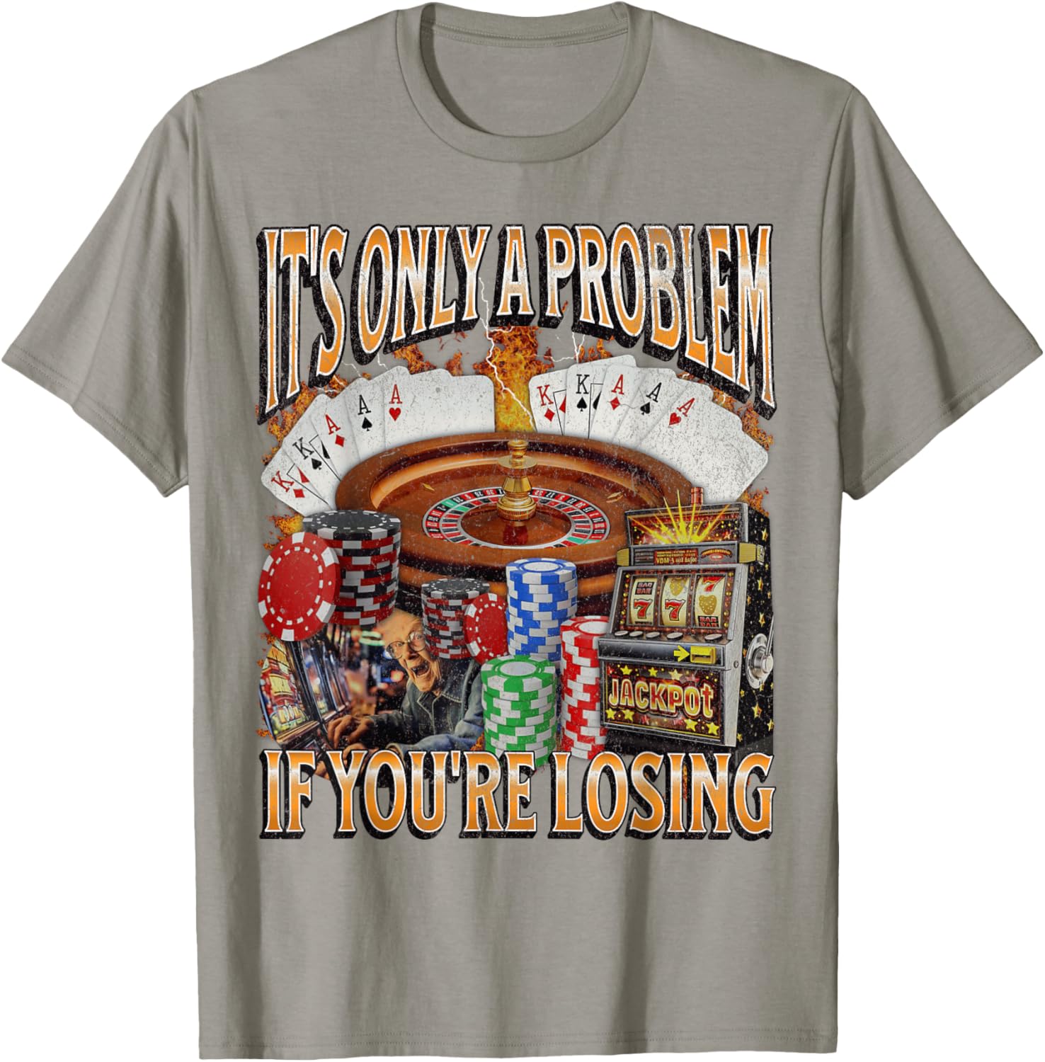 Funny Gambling Bootleg Graphic T-Shirt Perfect for Losing Bet Lovers - 20