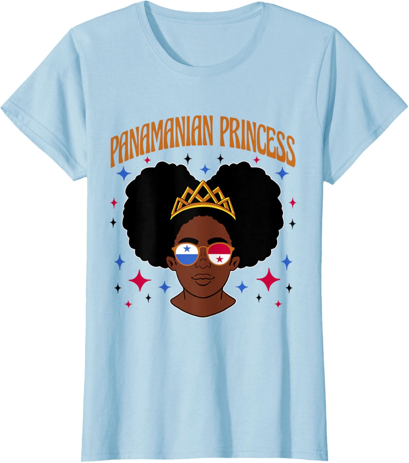 Panamanian Princess Afro Girl T-Shirt Celebrate Heritage and Style - 10
