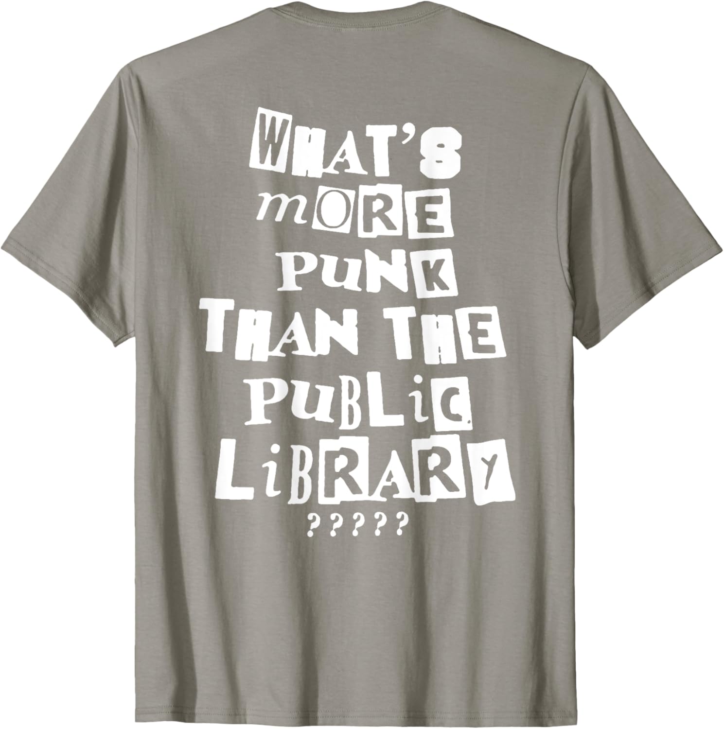 Punk Library T-Shirt for Book Lovers - Trendy and Unique Fashion Tee - 5