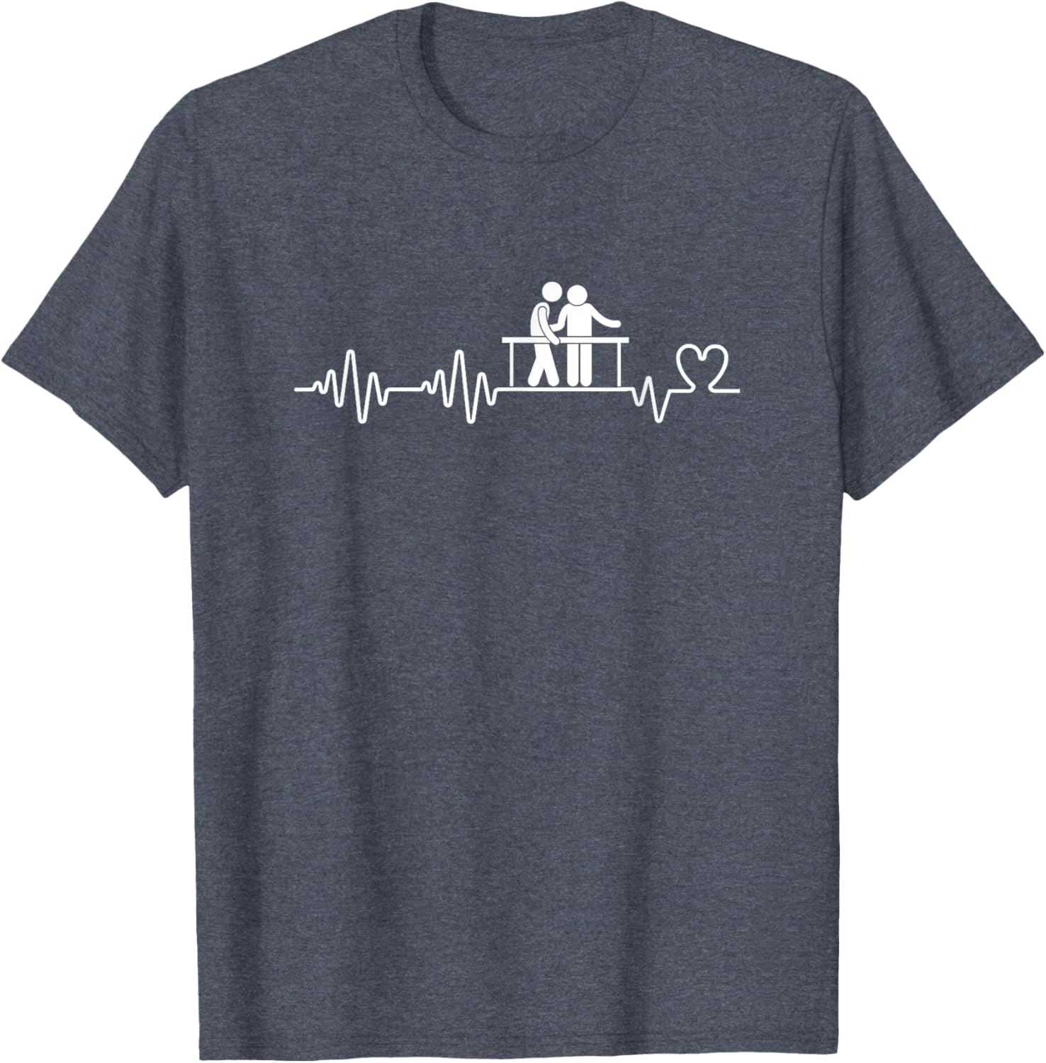 Funny Physical Therapist Heartbeat Man T-Shirt for Therapy Lovers - 7