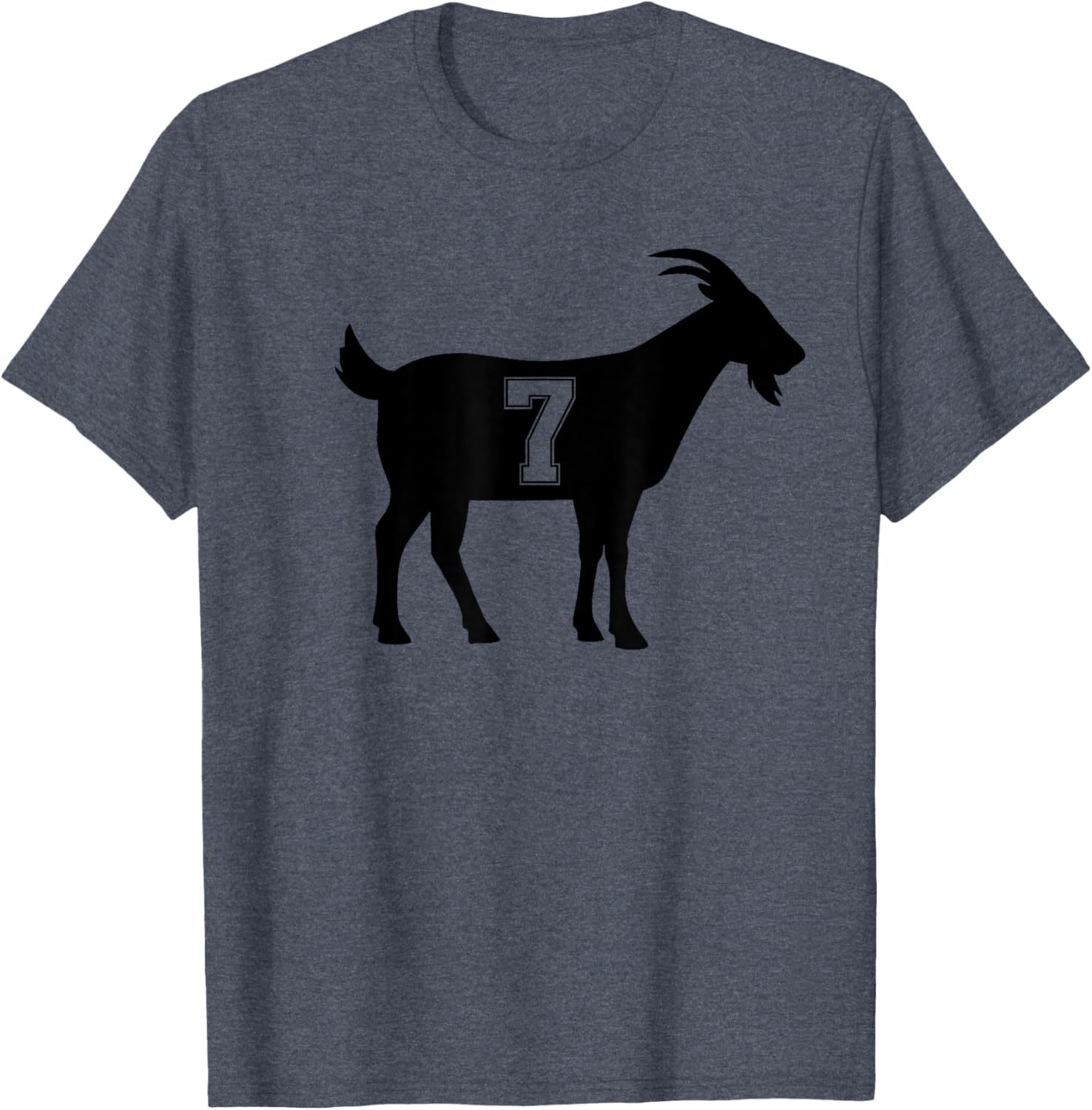 Goat 7 G.O.A.T. Number Seven Goat Graphic T-Shirt for Casual Style - 18