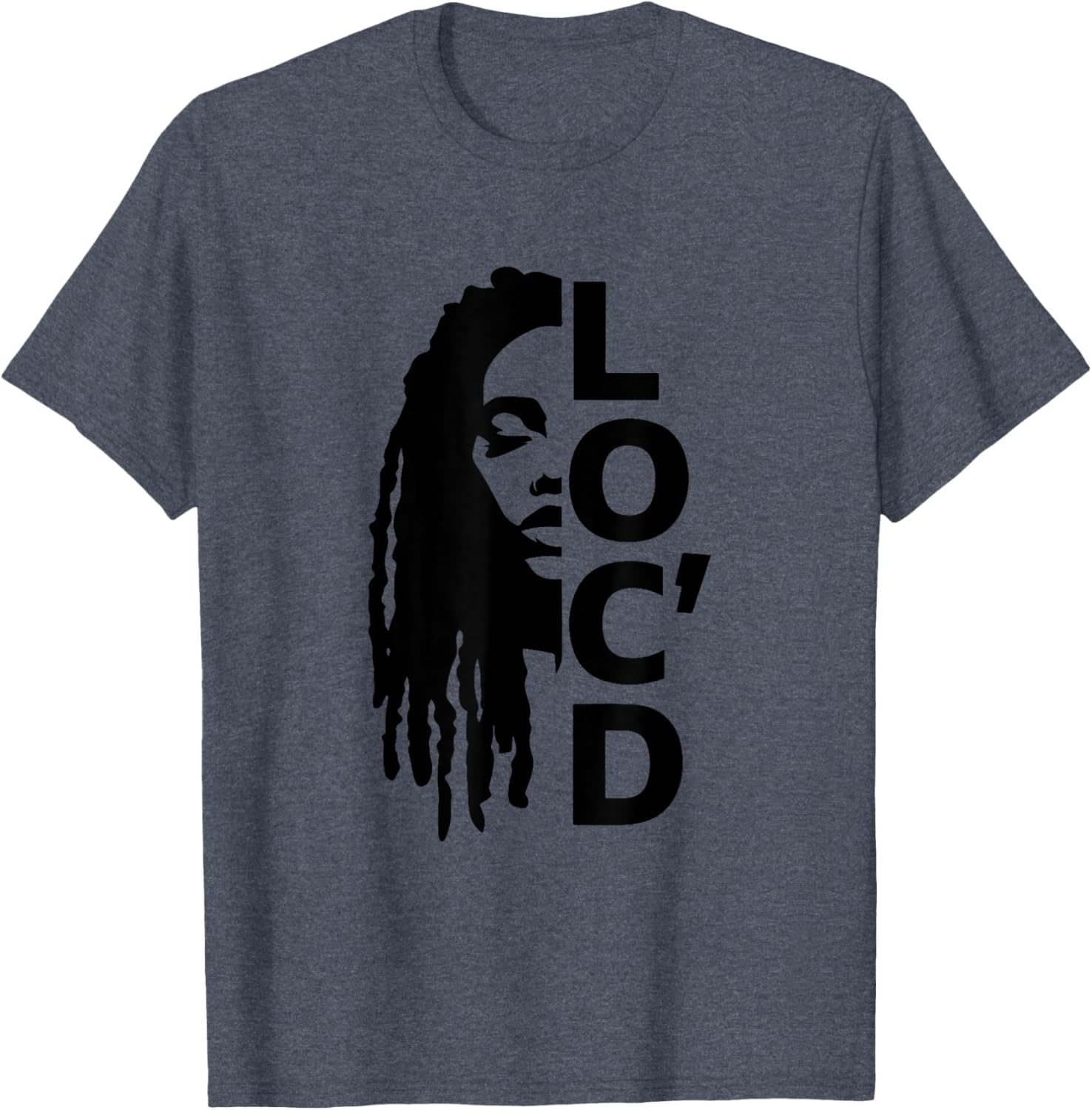 Loc'd For Life Afro Locs T-Shirt for Proud Black Melanin Women - 12