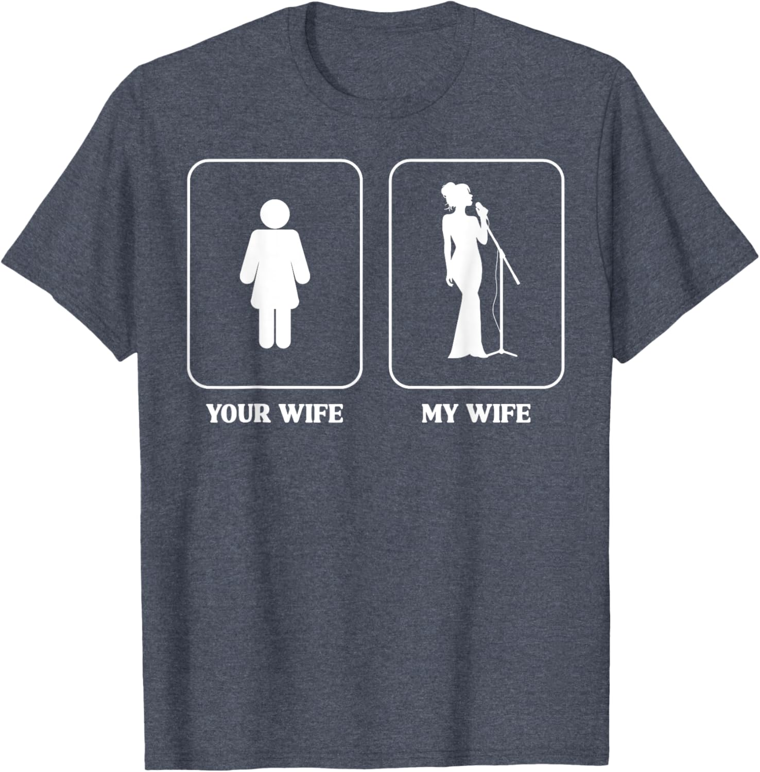 Humorous Wife Comparison Graphic T-Shirt for Music Lovers and Fun People - 14