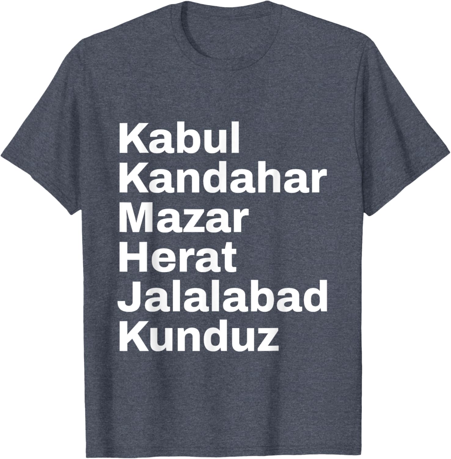 Afghanistan Cities and Towns Travel T-Shirt for Adventure Lovers - 19