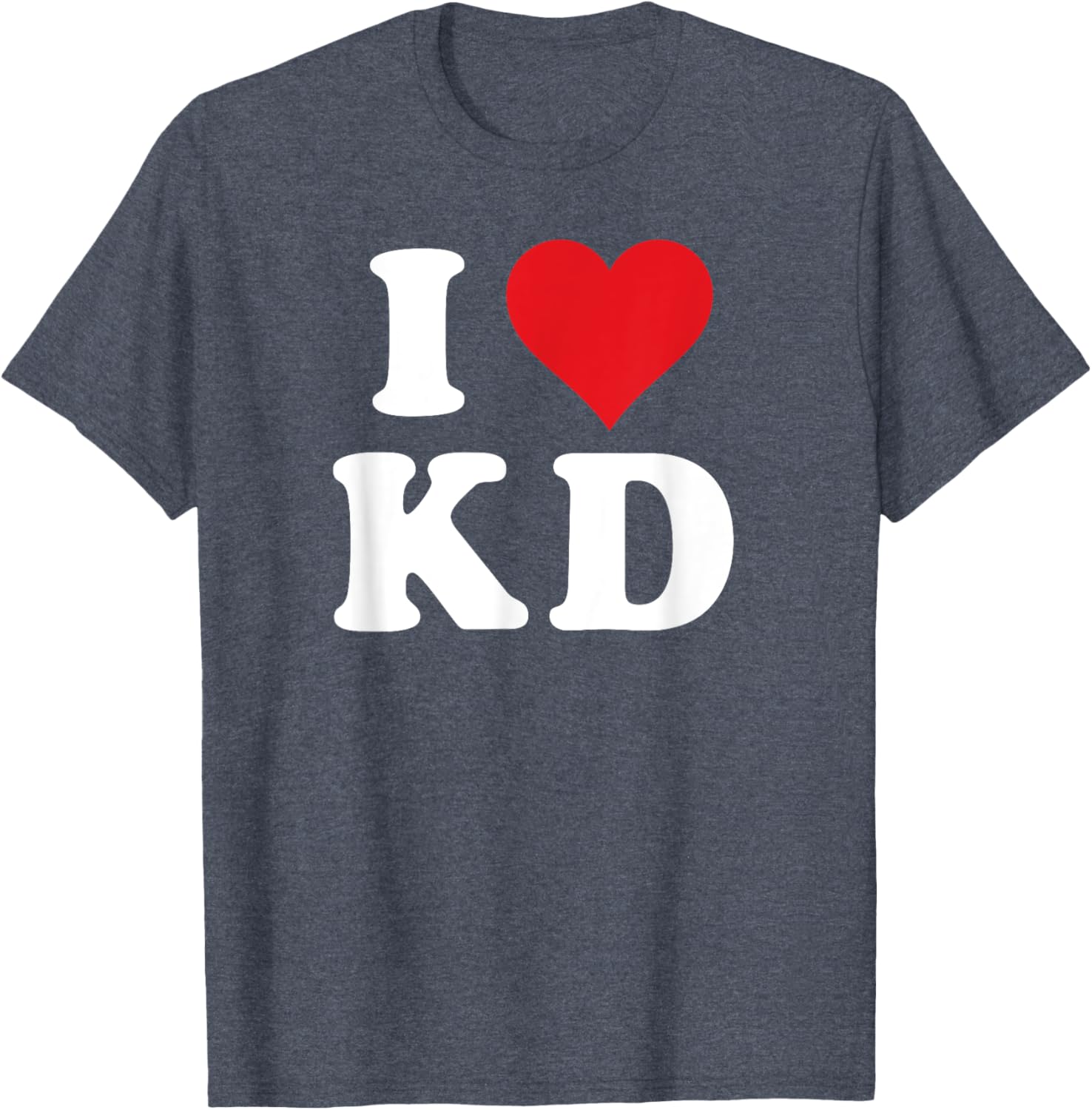 I Love KD Initials T-Shirt - Heartfelt Design for K D Fans and Family - 6