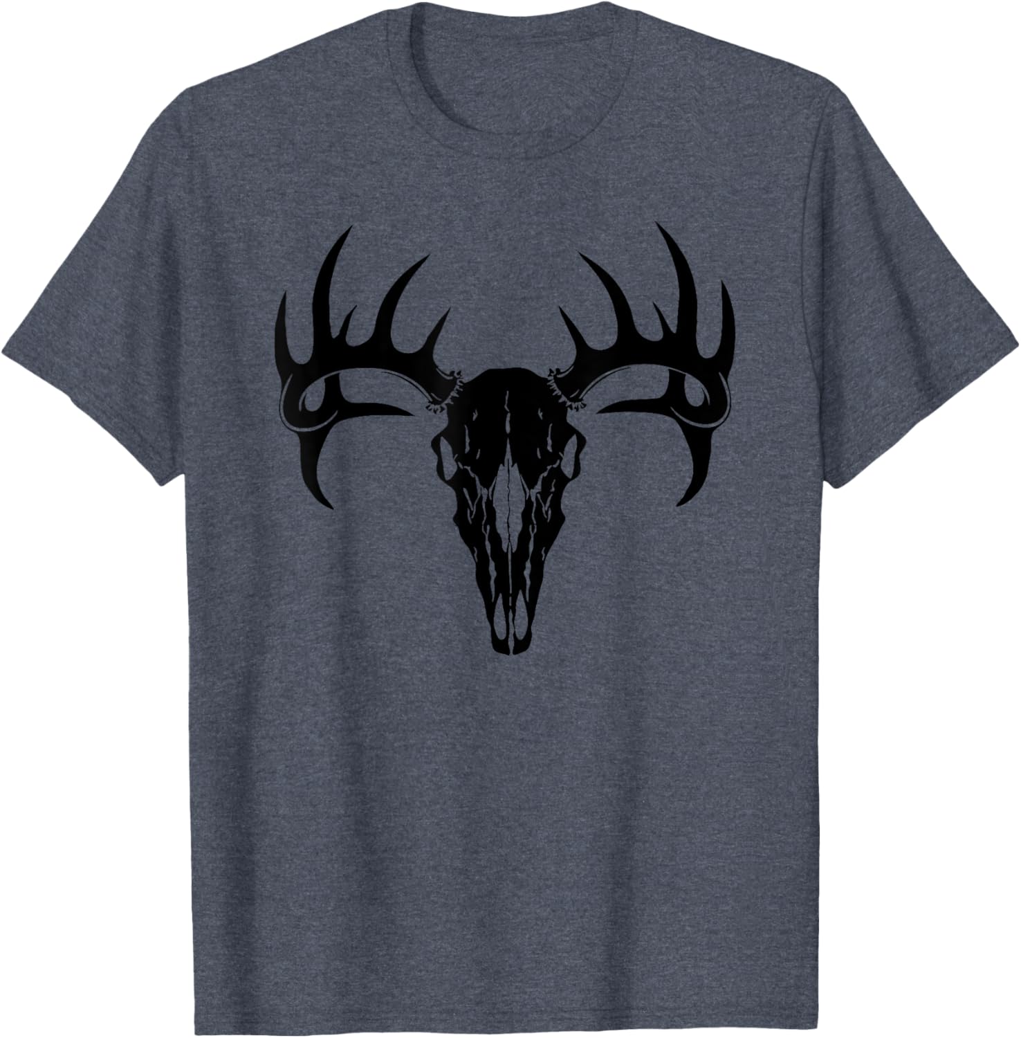 Stylish Deer Antler Deer Skull T-Shirt for Outdoor Enthusiasts - 12