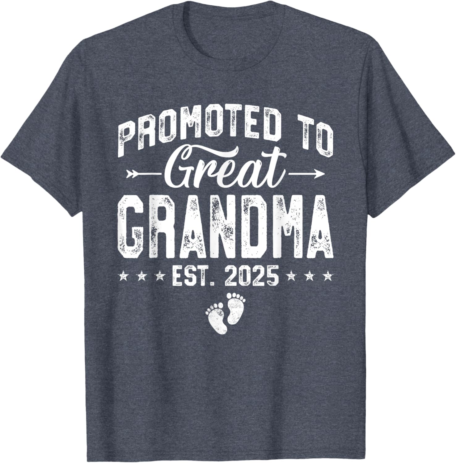 Promoted to Great Grandma 2025 Cute T-Shirt for New Grandparents - 20
